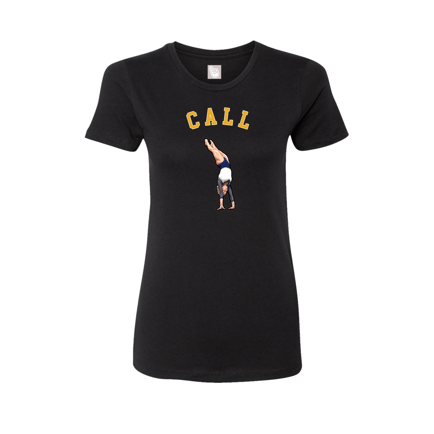 Fitted Women's Tee — Shirsey Arch in Black