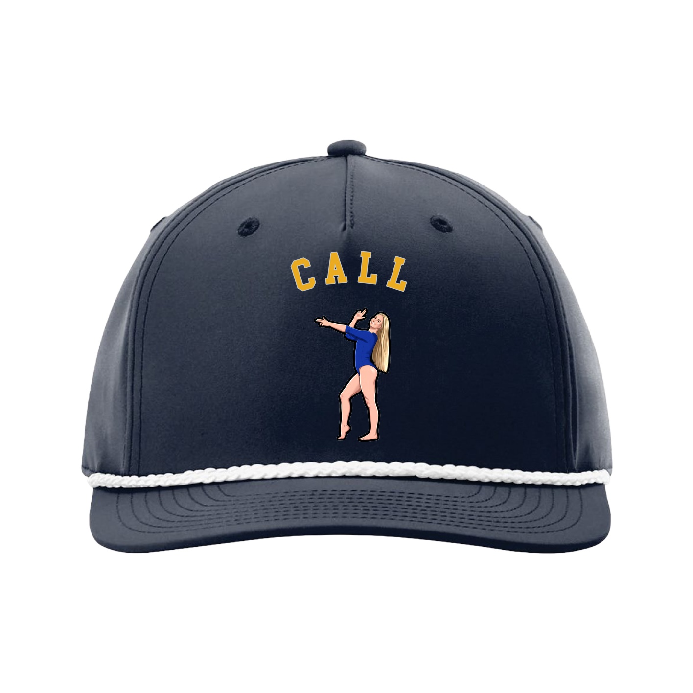 Five-Panel Classic Rope Cap — Shirsey Arch in Navy