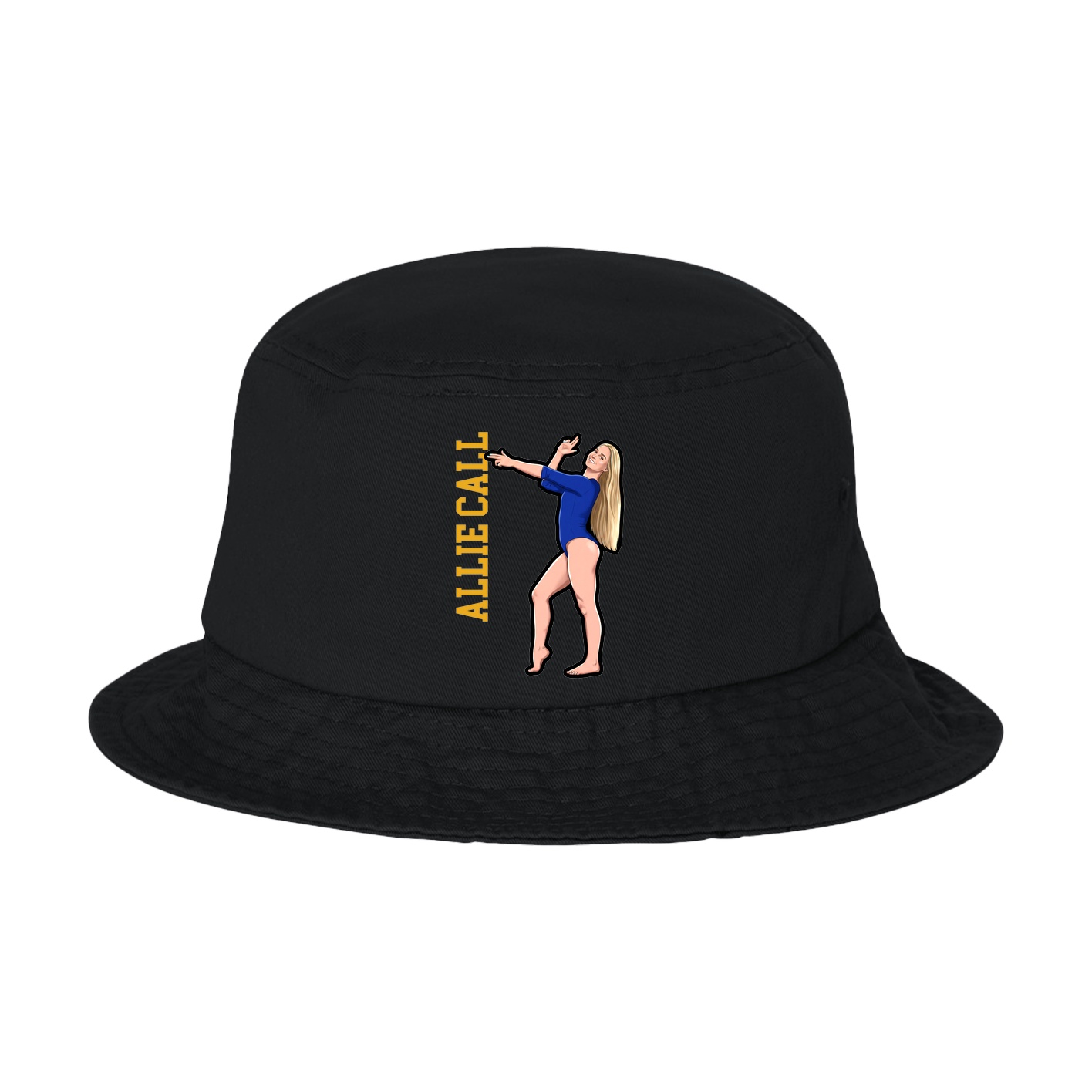 Bucket Cap — Name Vertical in Black
