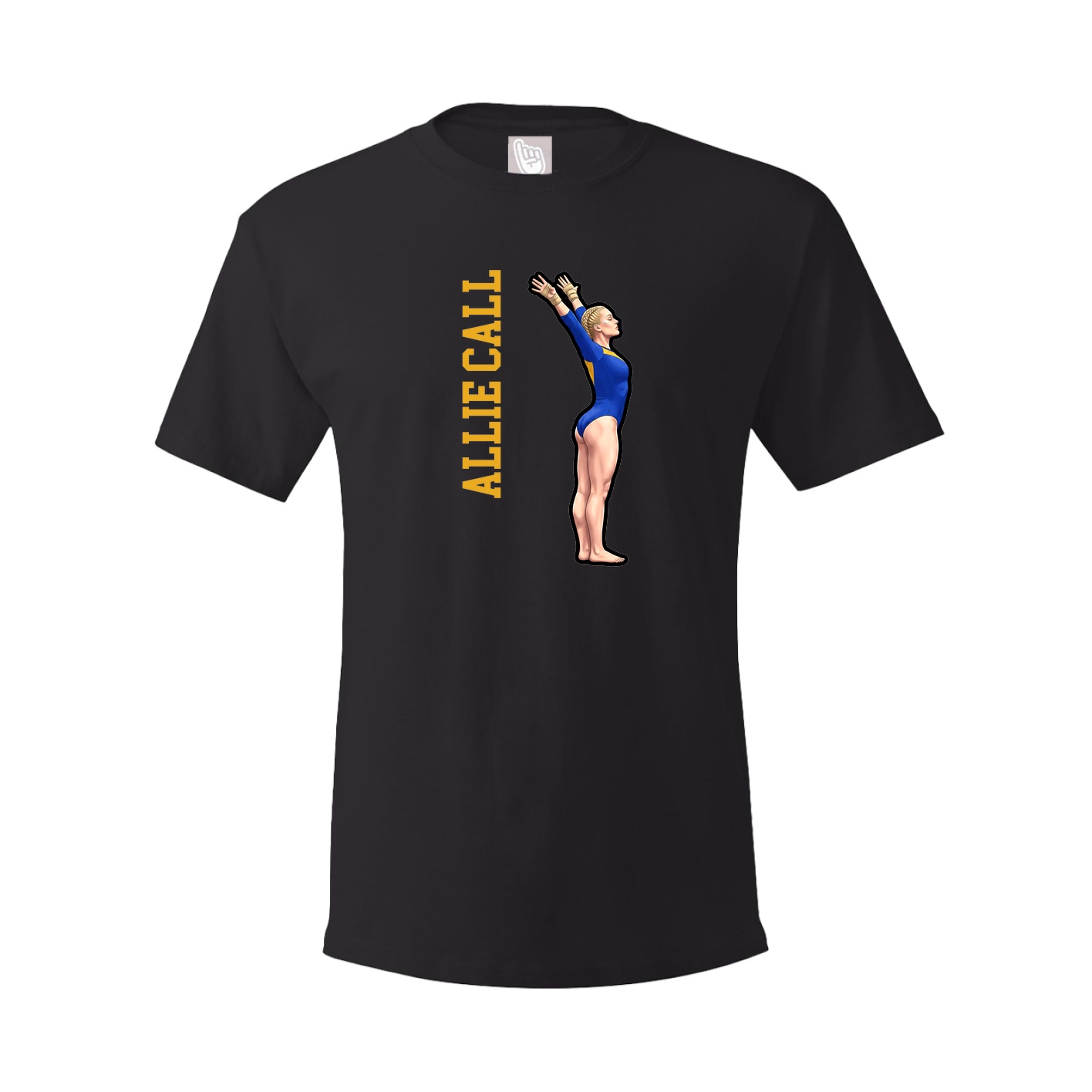 Youth Tee — Name Vertical in Black