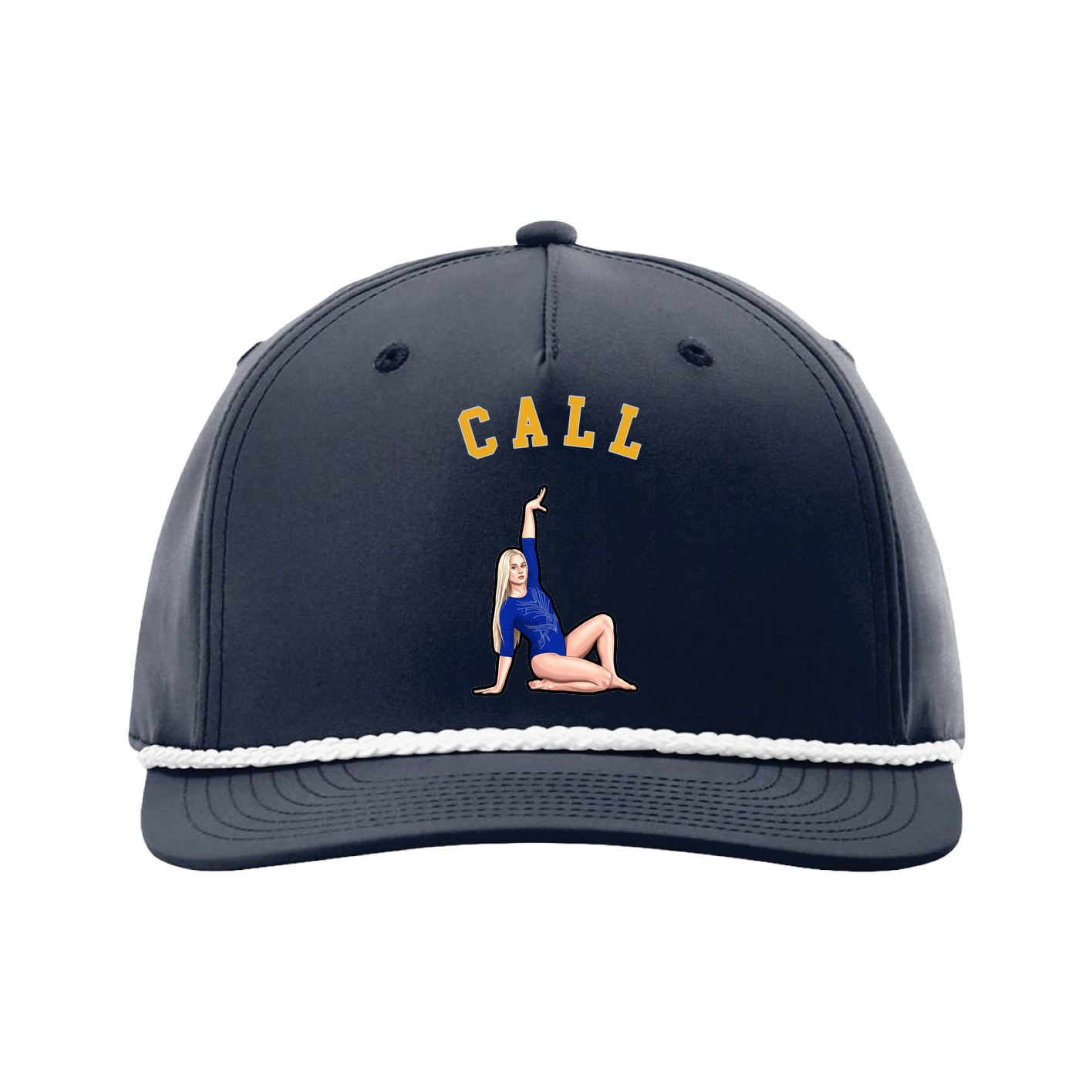 Five-Panel Classic Rope Cap — Shirsey Arch in Navy