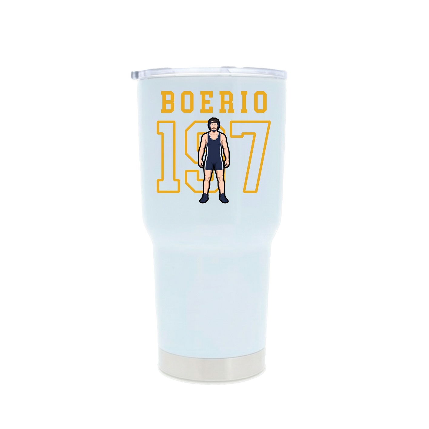 30oz Stainless Steel Tumbler — Shirsey in White