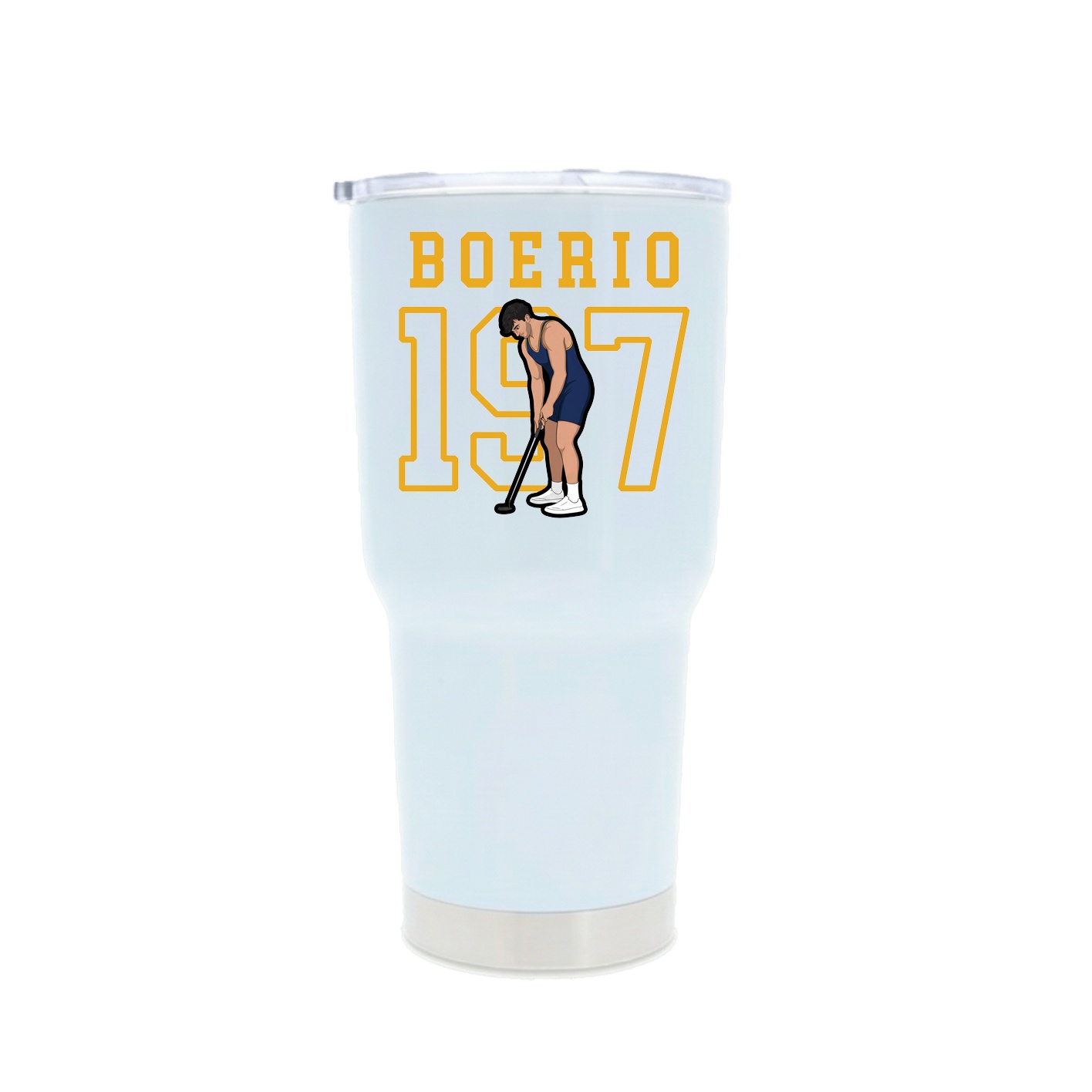 30oz Stainless Steel Tumbler — Shirsey in White