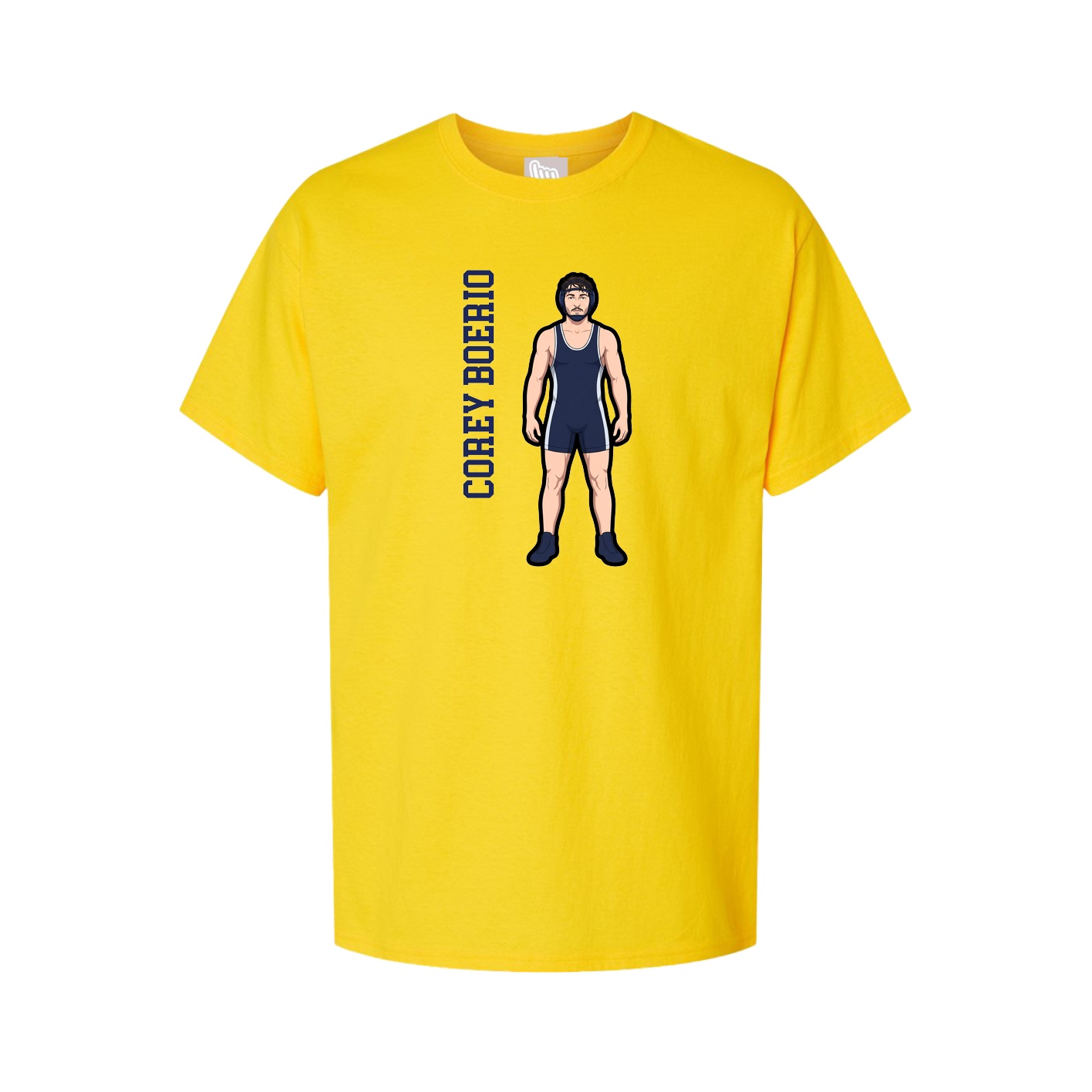 Tee — Name Vertical in Gold