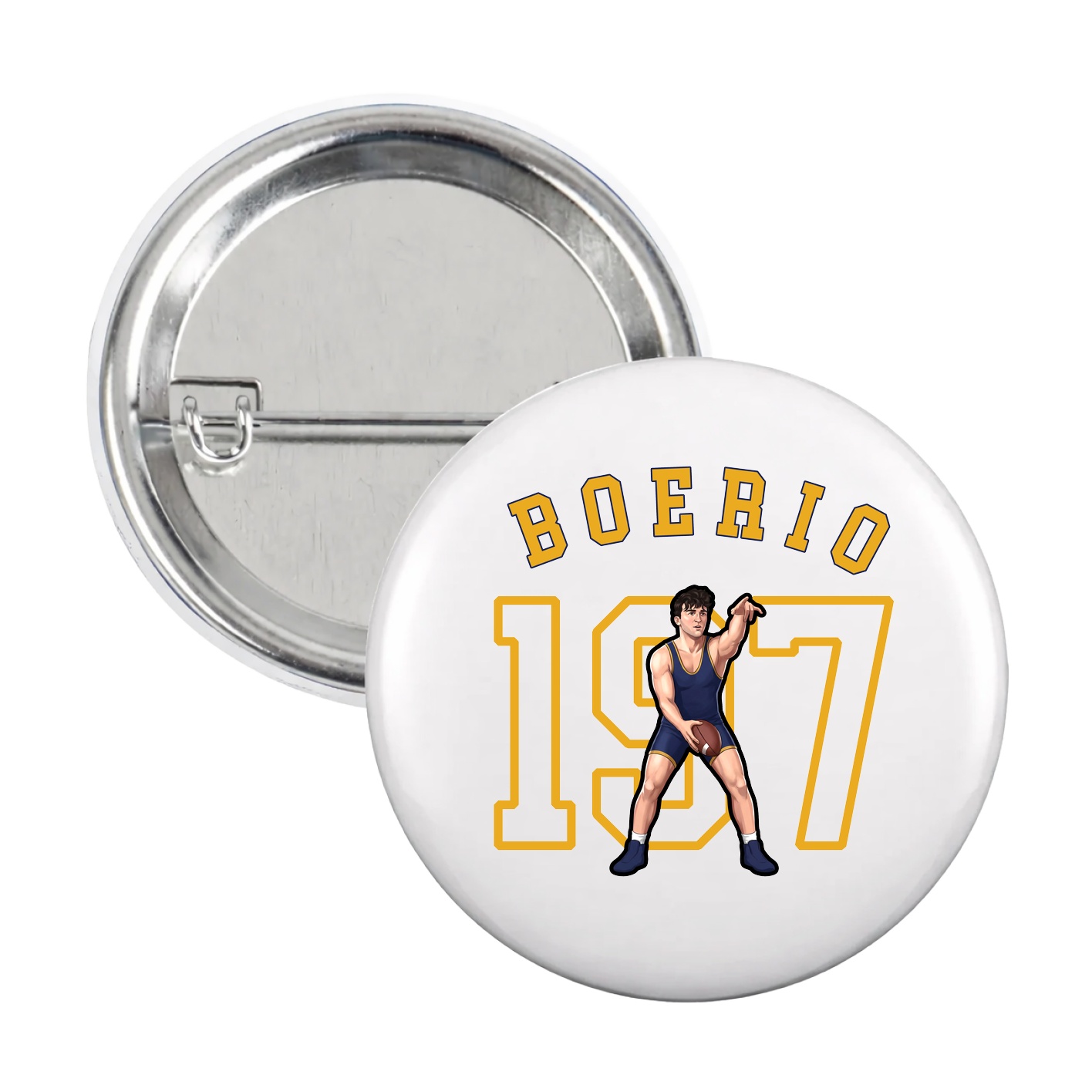 Game Day Button — Shirsey Arch in White