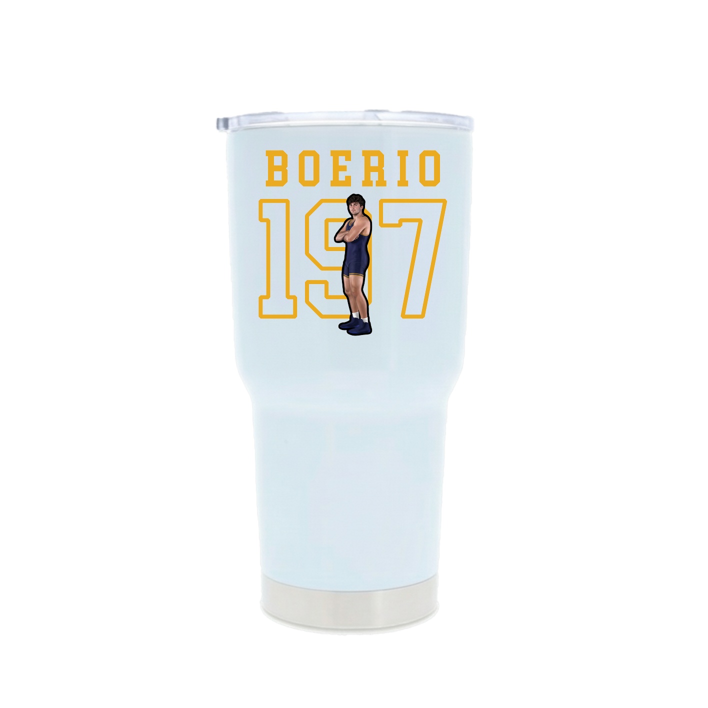 30oz Stainless Steel Tumbler — Shirsey in White