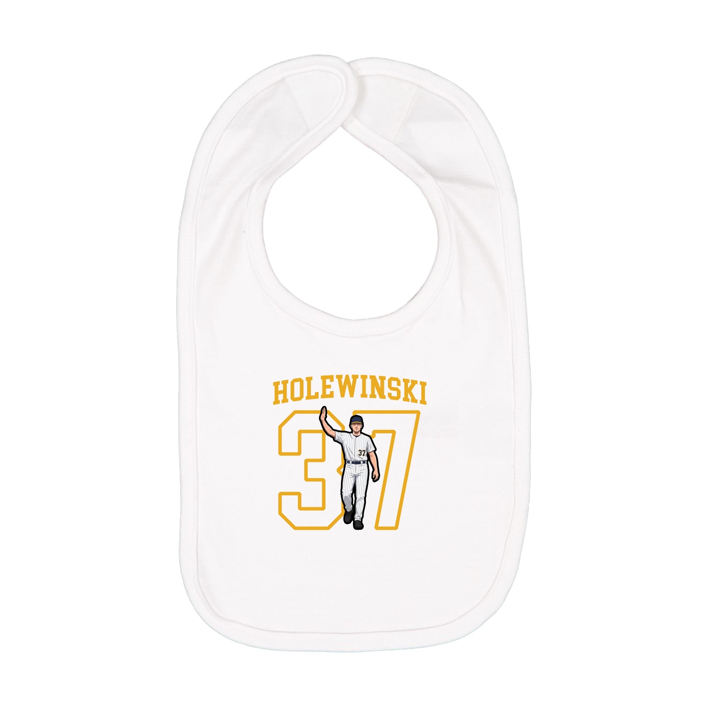 Infant Bib — Shirsey in White
