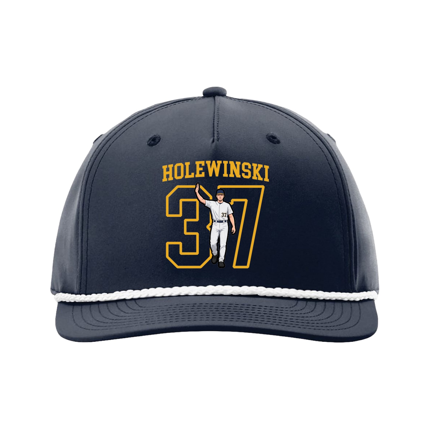 Five-Panel Classic Rope Cap — Shirsey in Navy