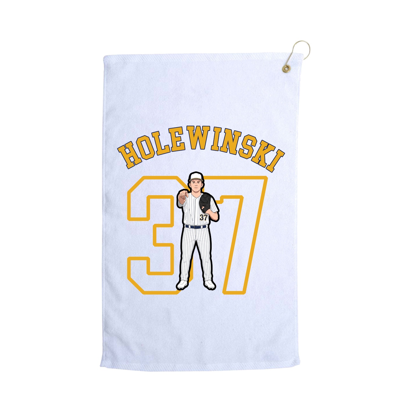 Golf Towel — Shirsey Arch in White