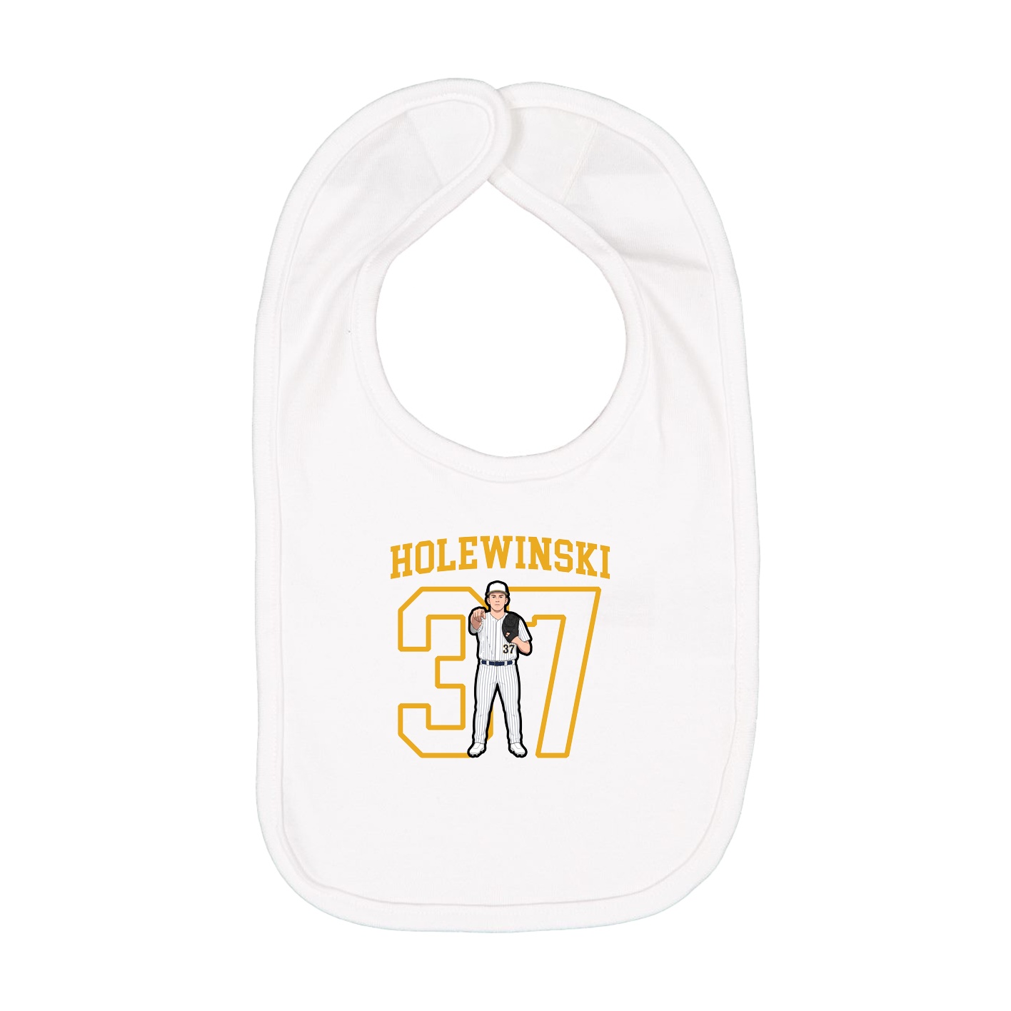 Infant Bib — Shirsey in White