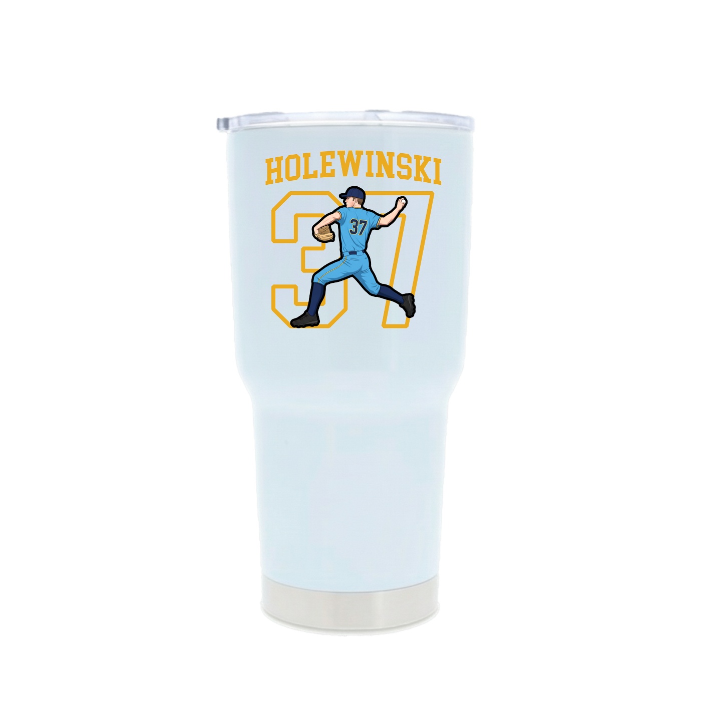 30oz Stainless Steel Tumbler — Shirsey in White
