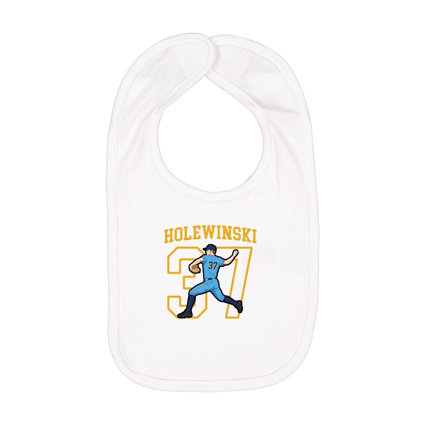 Infant Bib — Shirsey in White