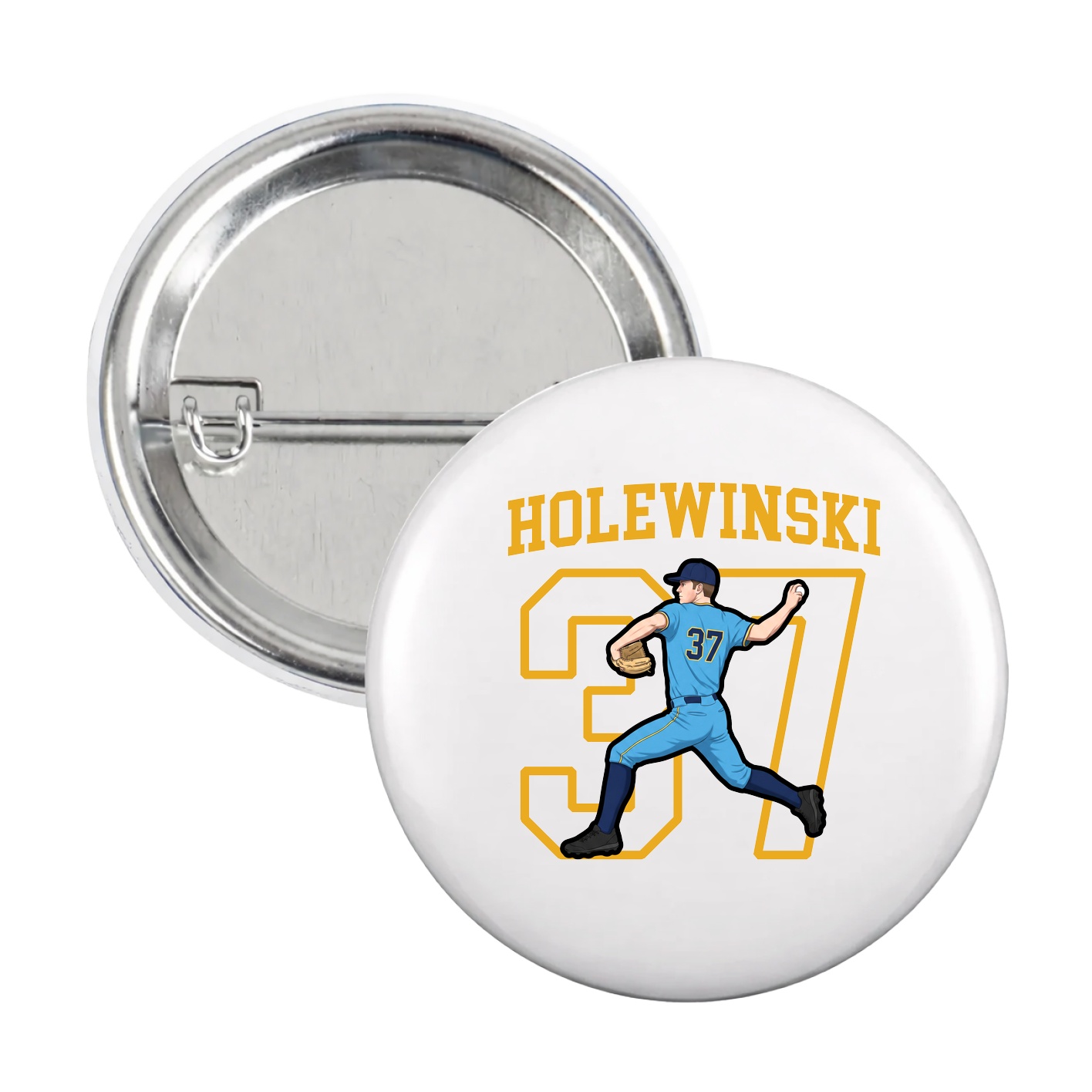 Game Day Button — Shirsey in White