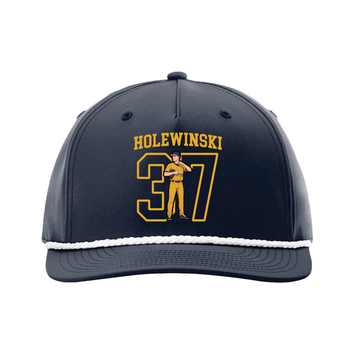 Five-Panel Classic Rope Cap — Shirsey in Navy