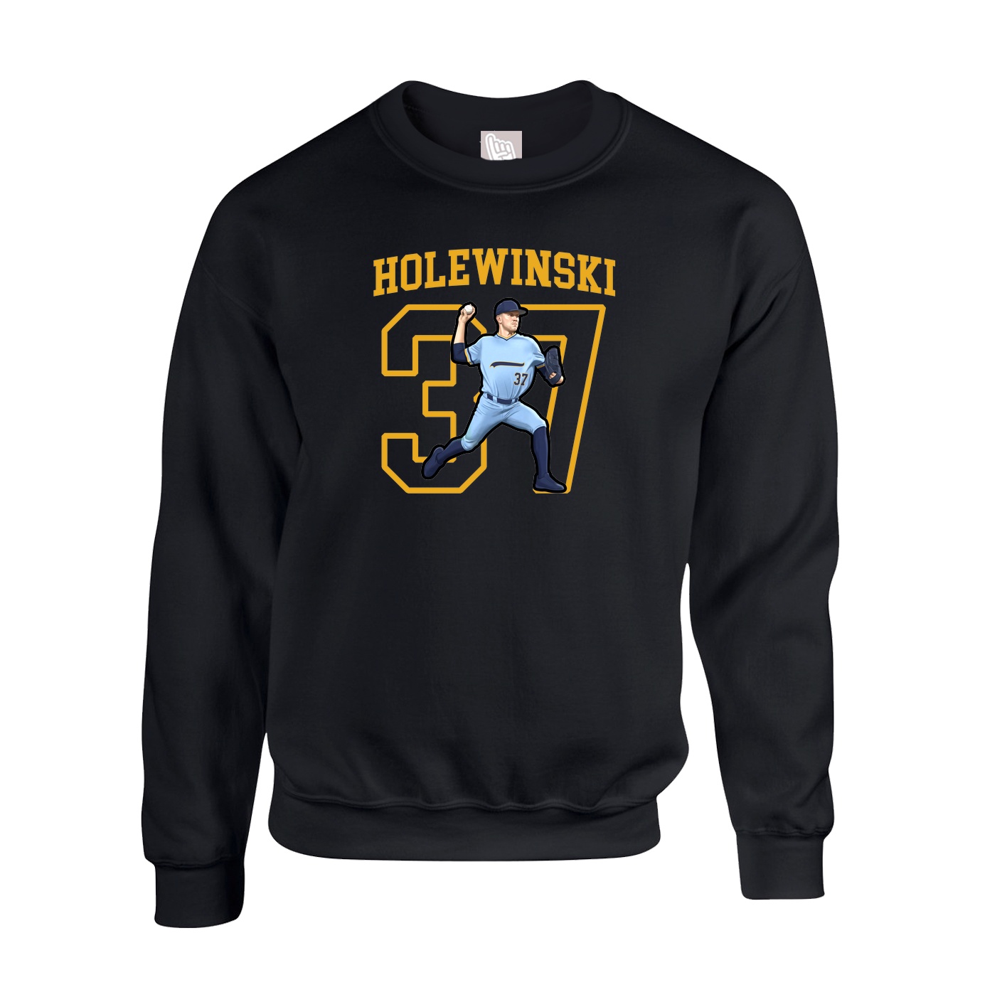 Fleece Crew — Shirsey in Black