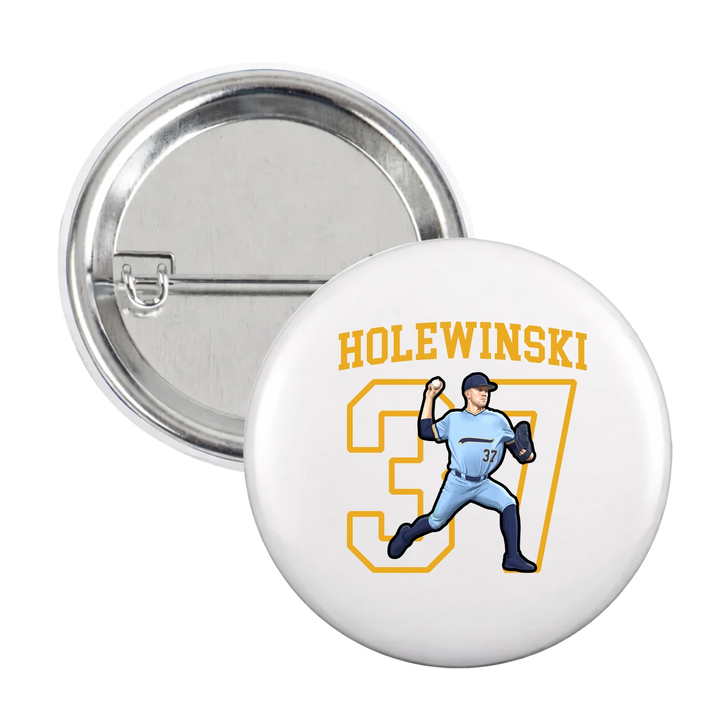 Game Day Button — Shirsey in White