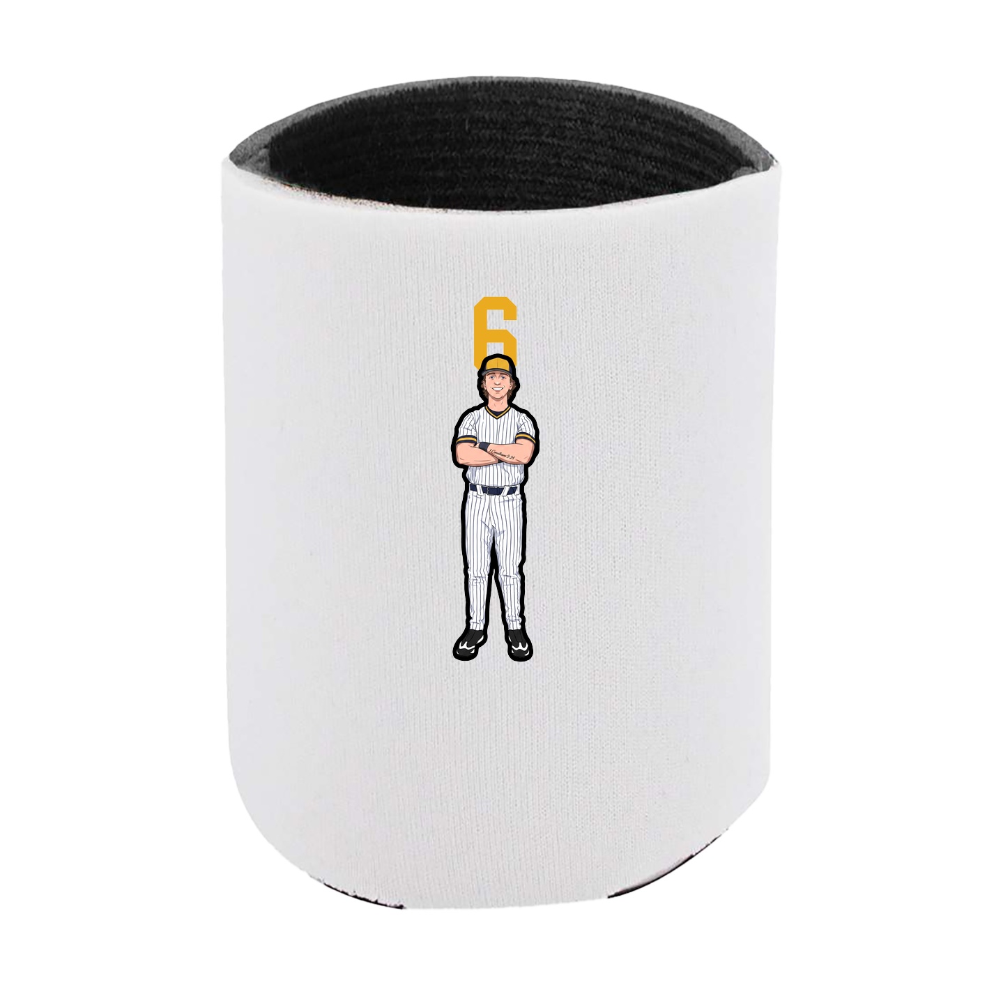 Can Holder — Number Top in White