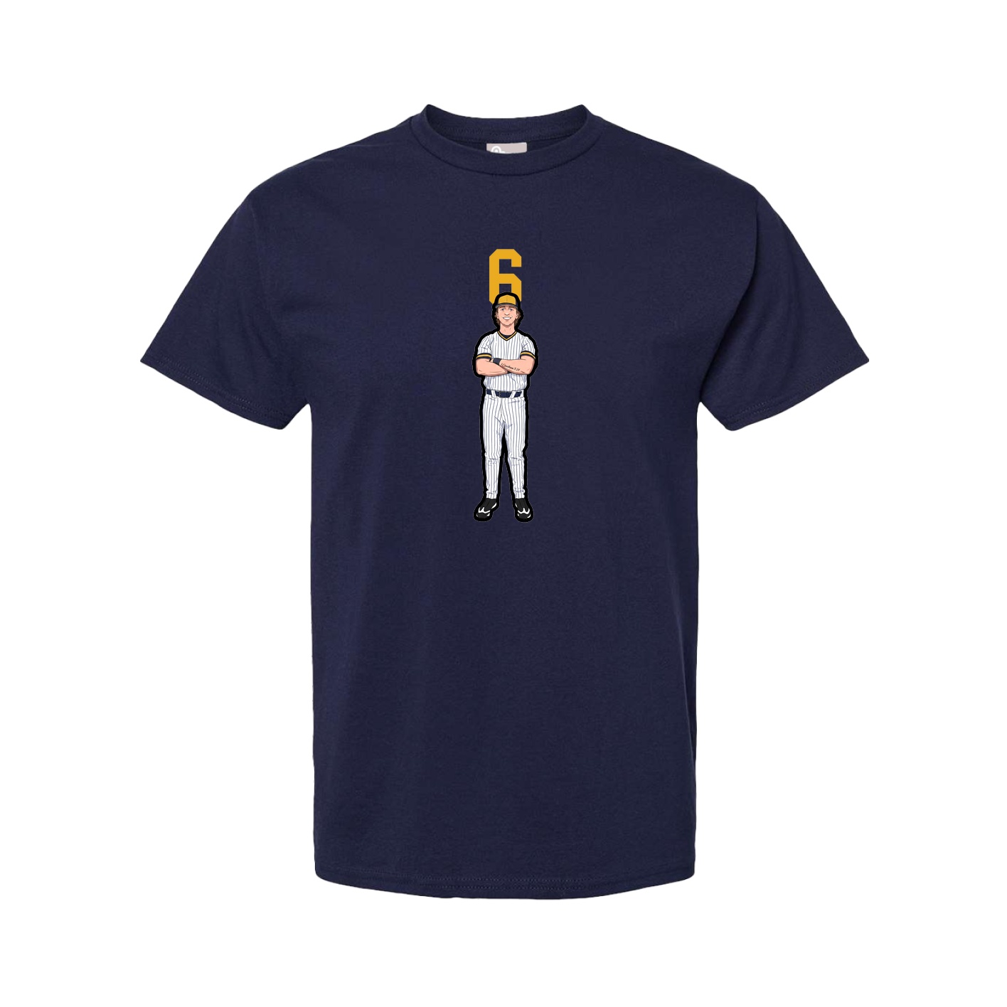 Tee — Number Top in Navy