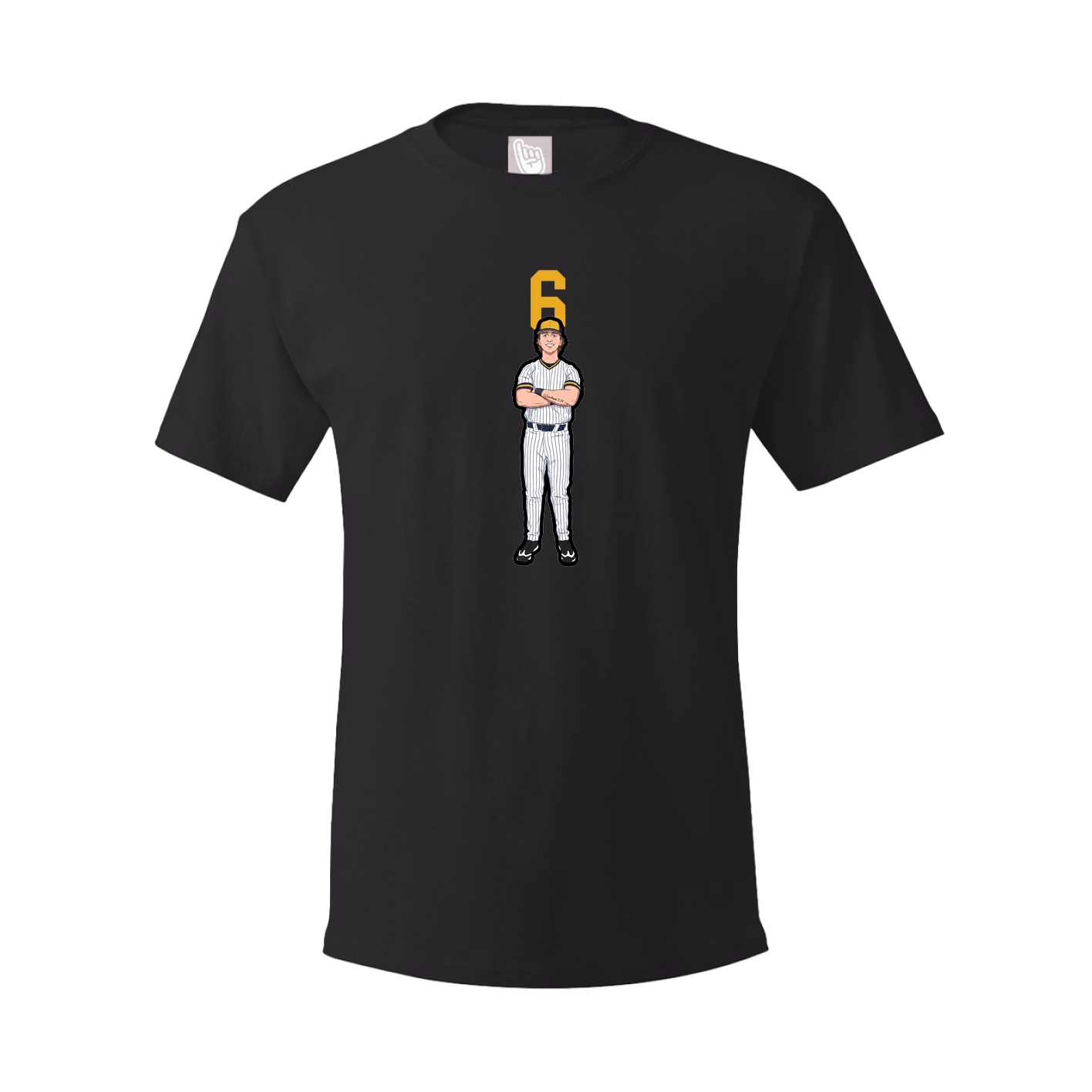 Youth Tee — Number Top in Black