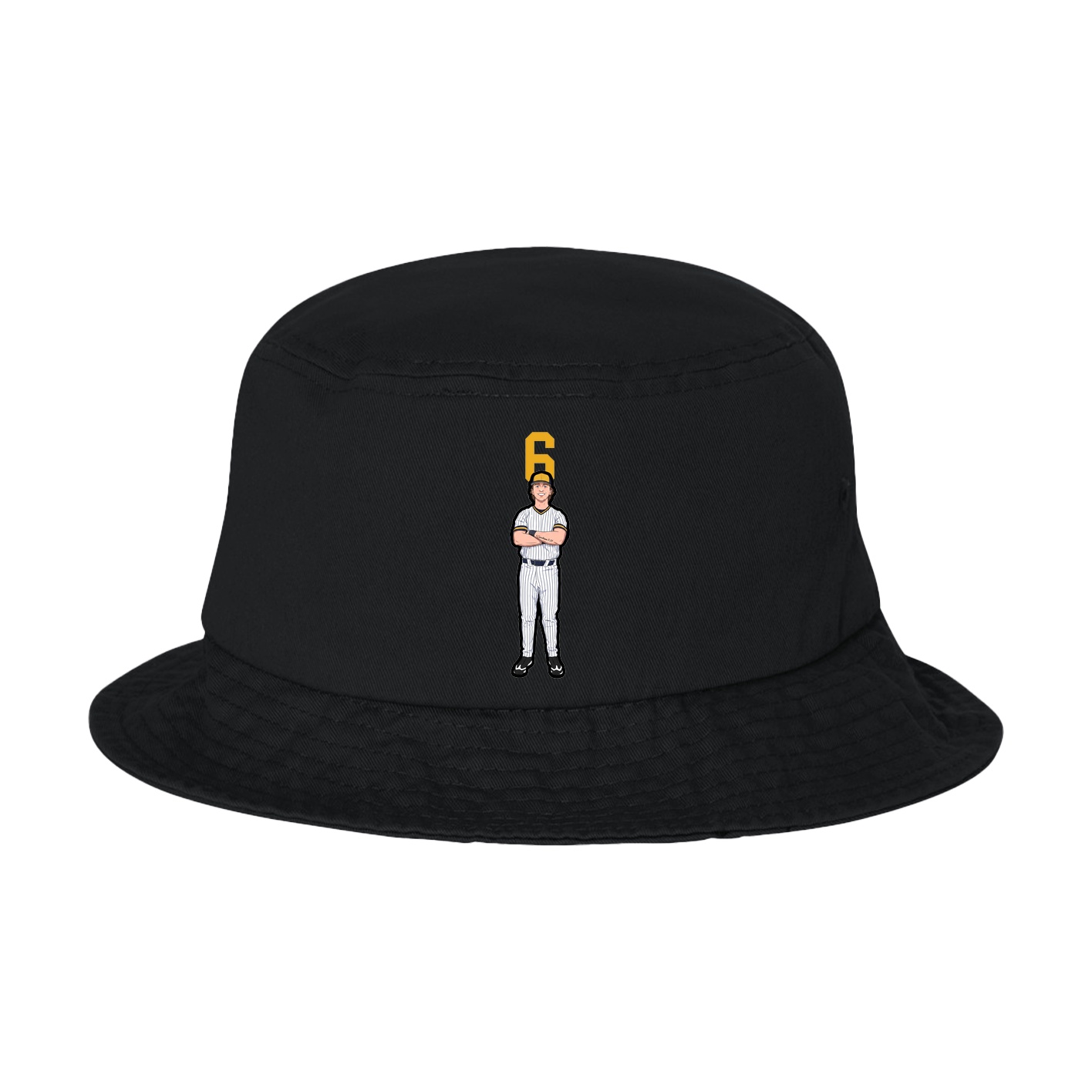 Bucket Cap — Number Top in Black