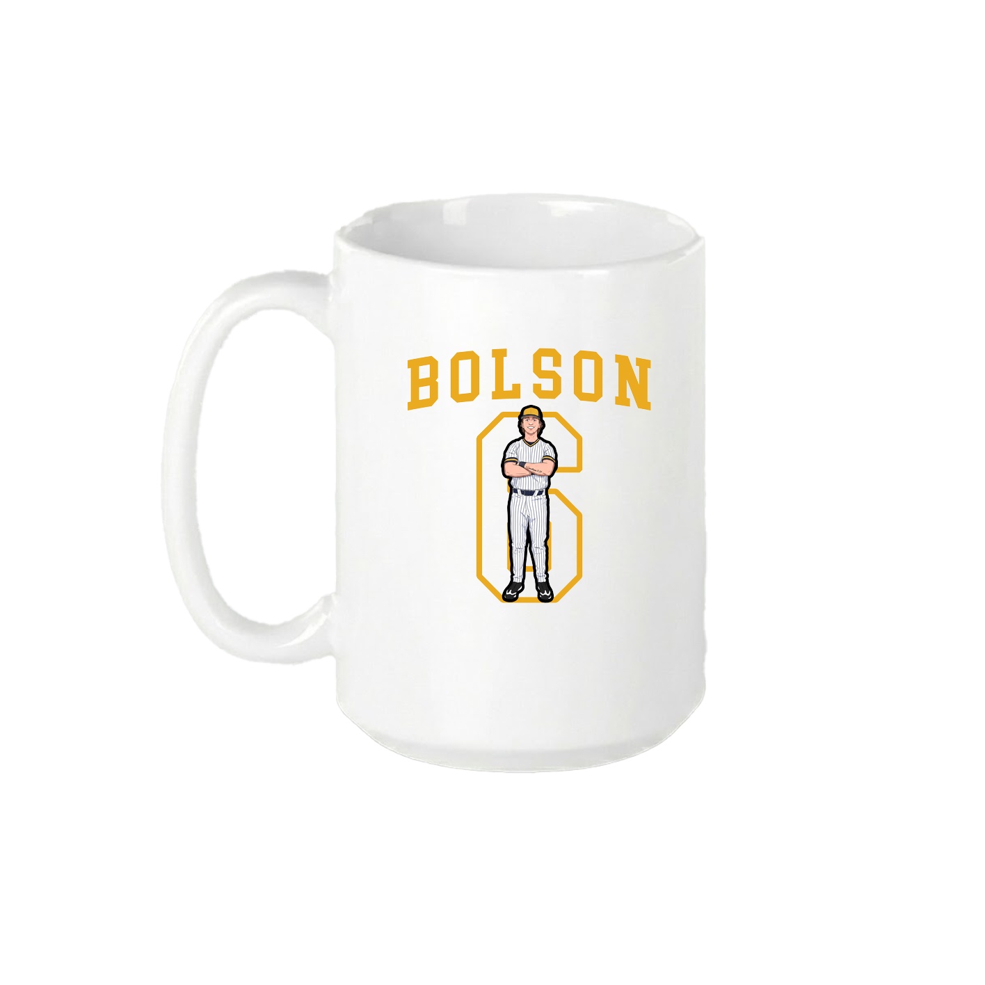 15oz Coffee Mug — Shirsey in White