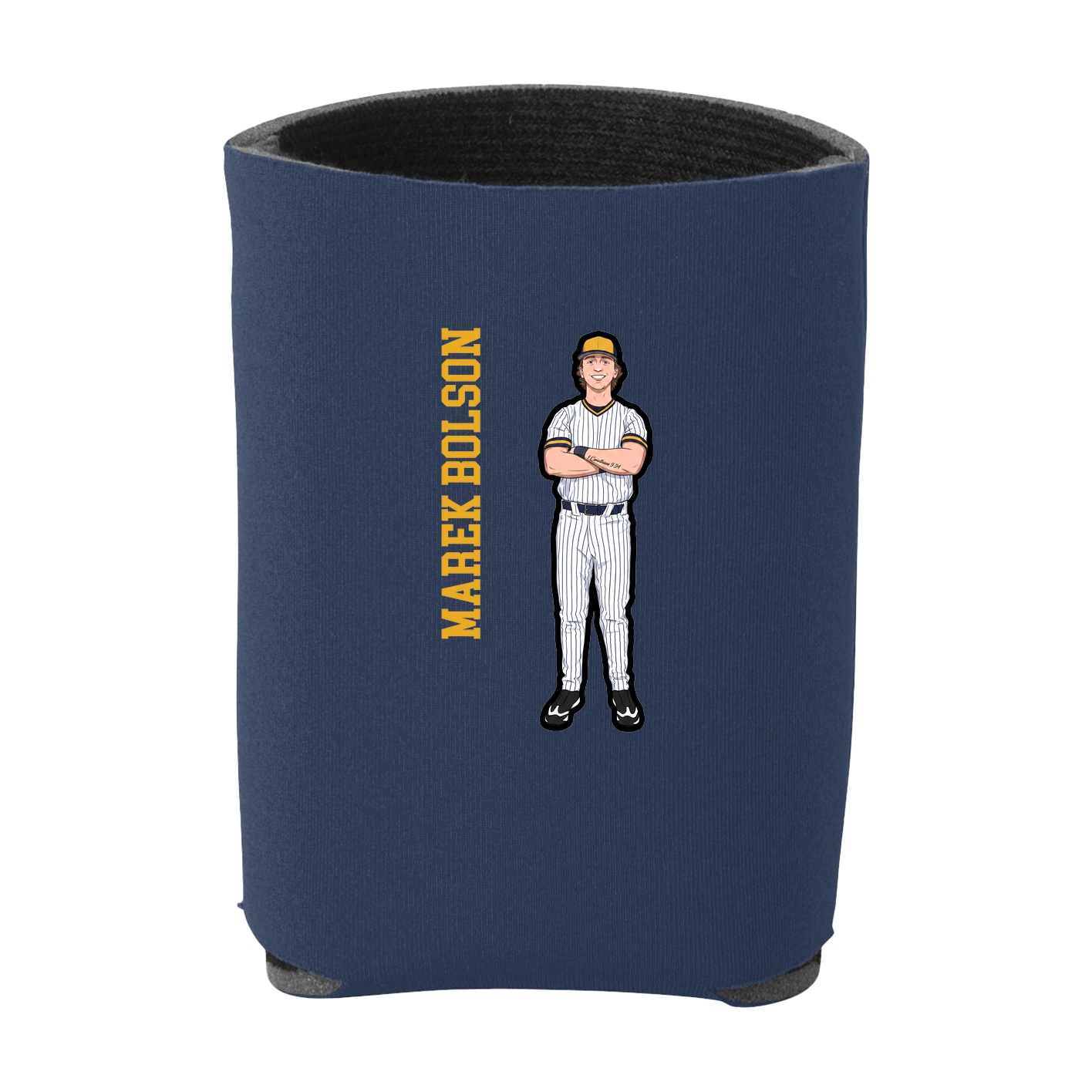 Can Holder — Name Vertical in Navy