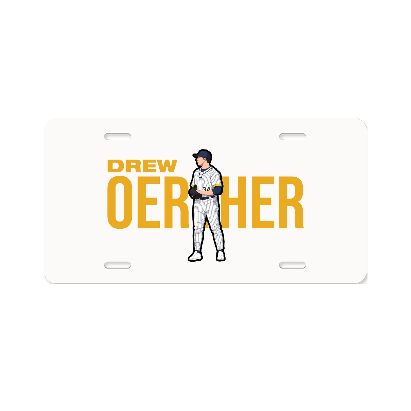 License Plate — Player Name in Classic