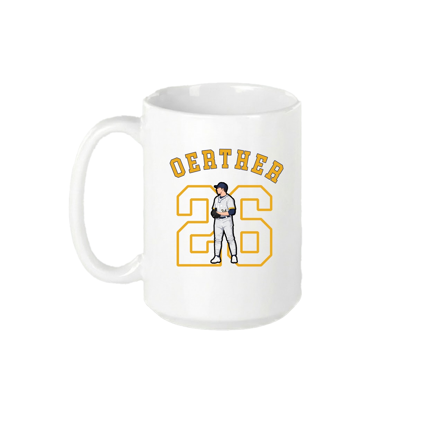 15oz Coffee Mug — Shirsey Arch in White