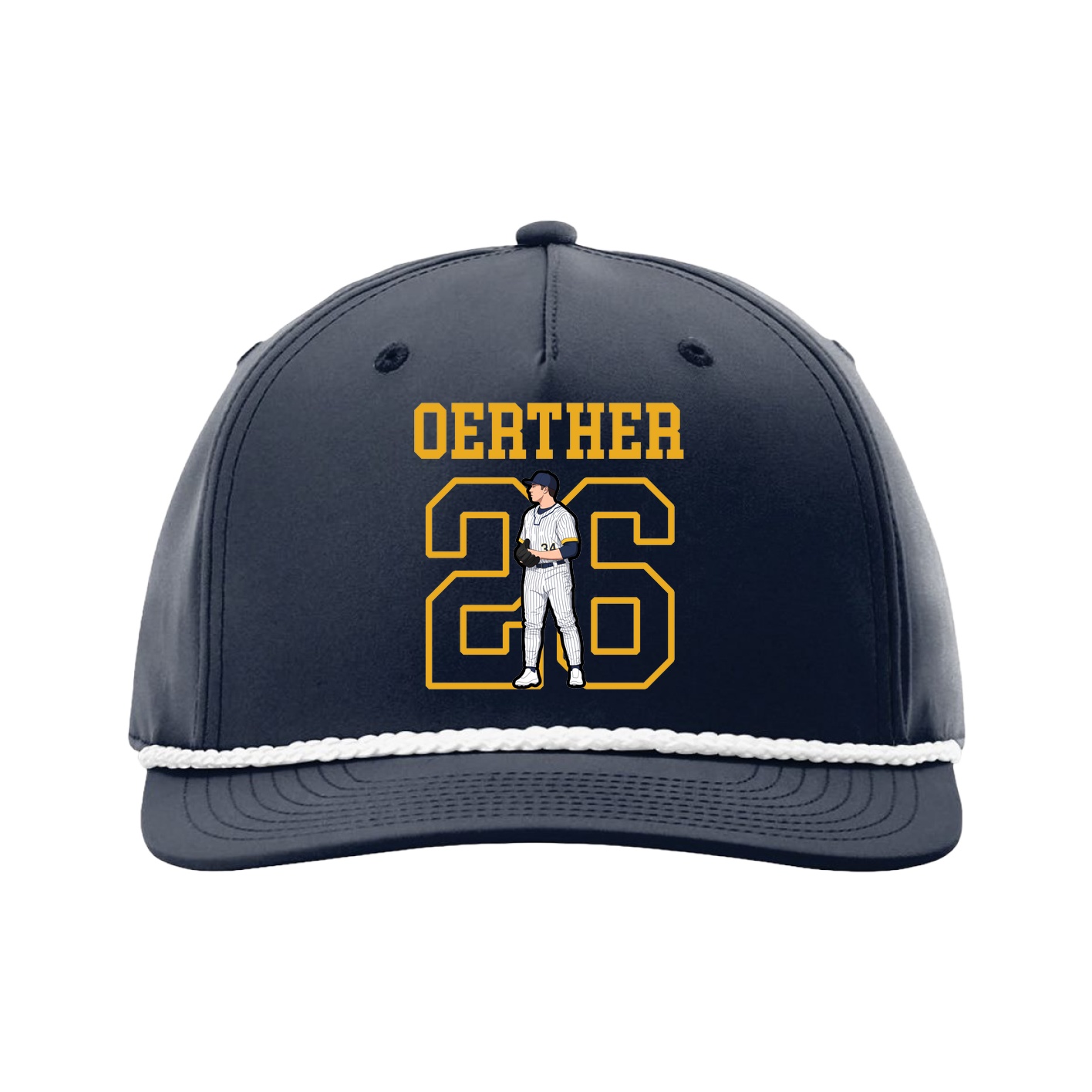 Five-Panel Classic Rope Cap — Shirsey in Navy