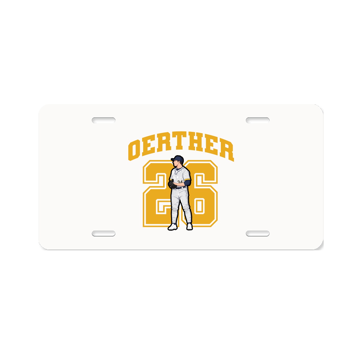 License Plate — Number in Classic
