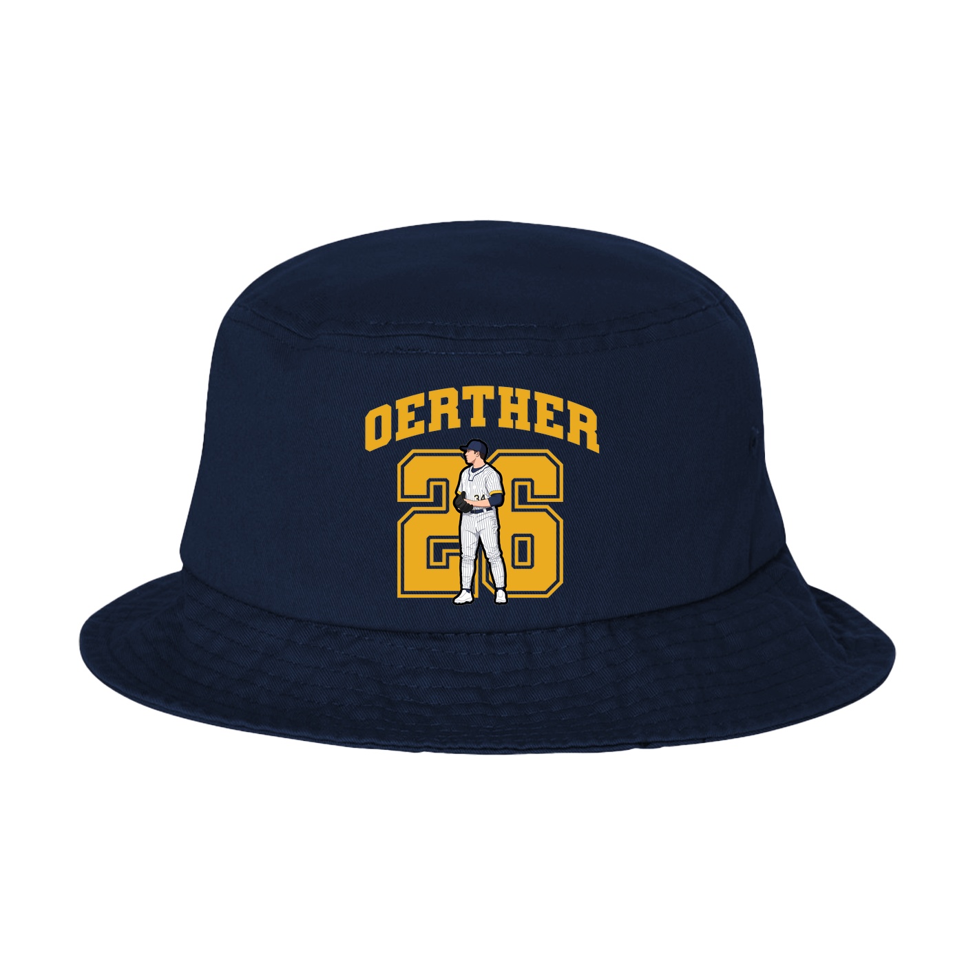 Bucket Cap — Number in Navy