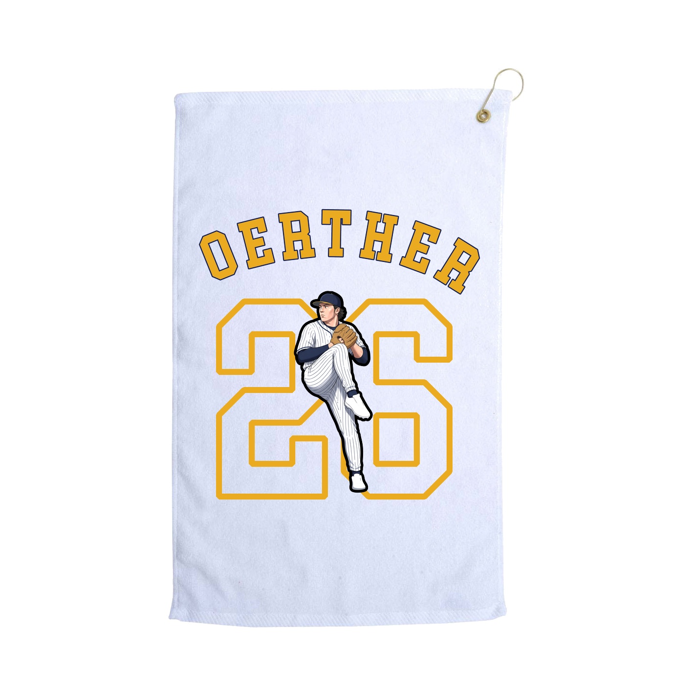 Golf Towel — Shirsey Arch in White