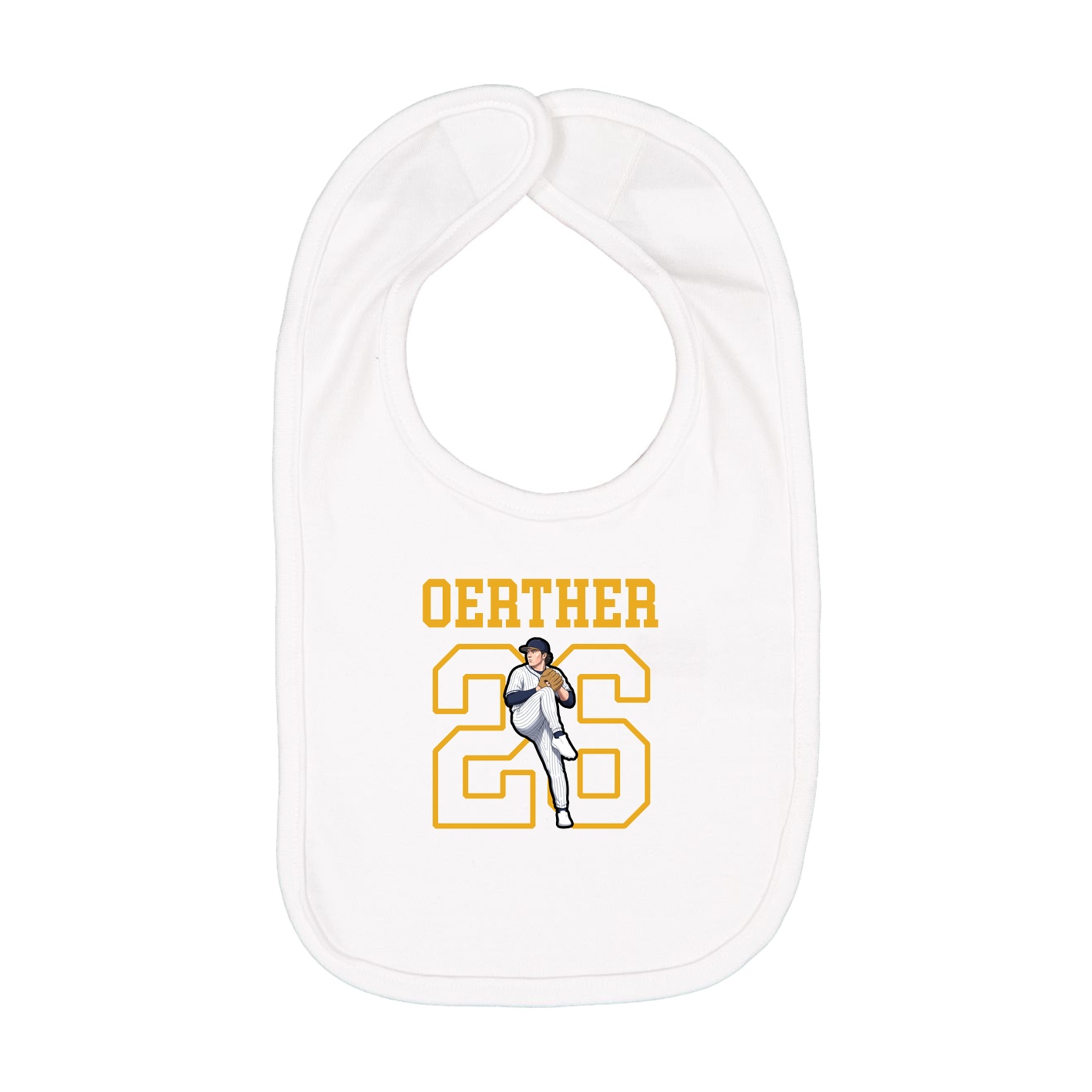 Infant Bib — Shirsey in White