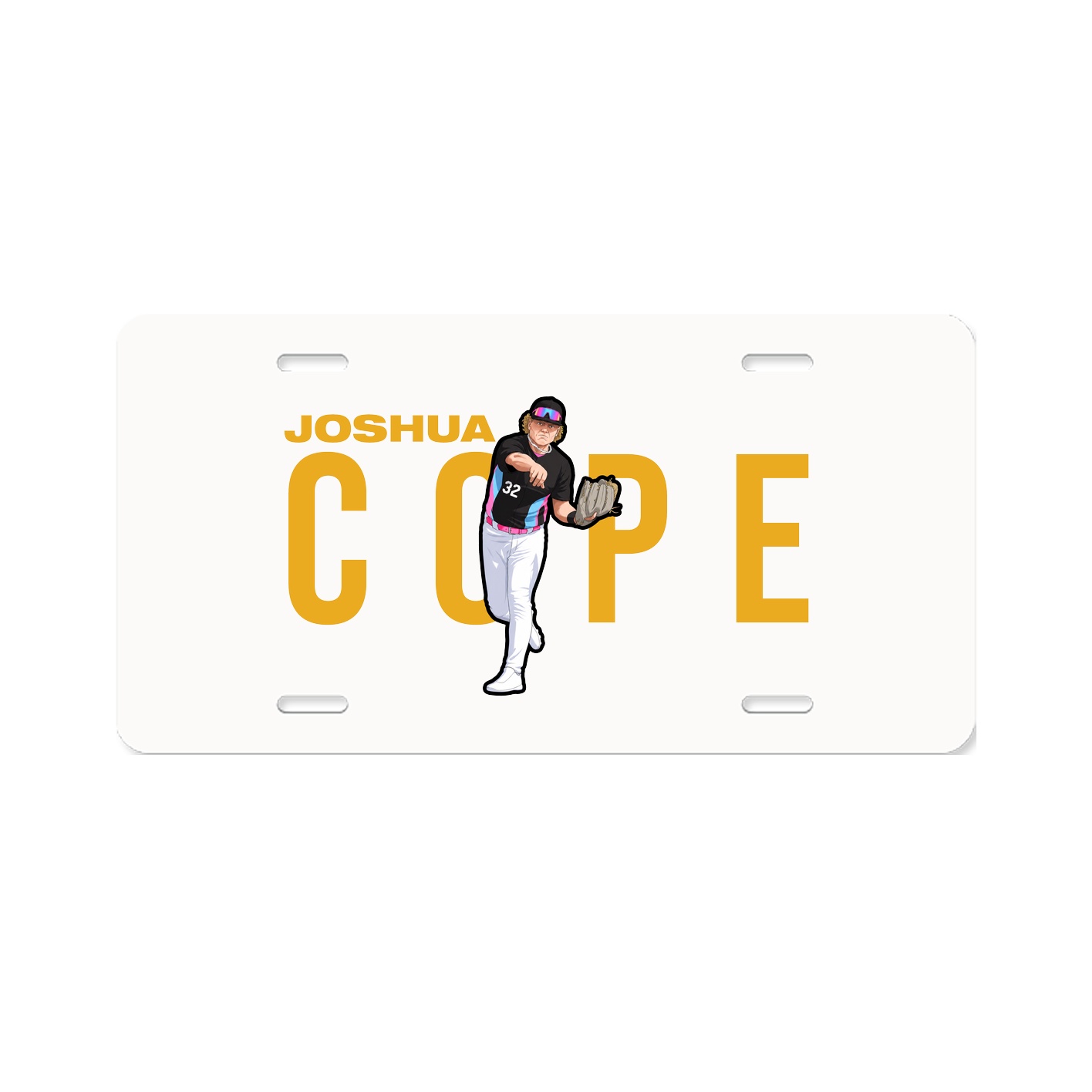 License Plate — Player Name in Classic