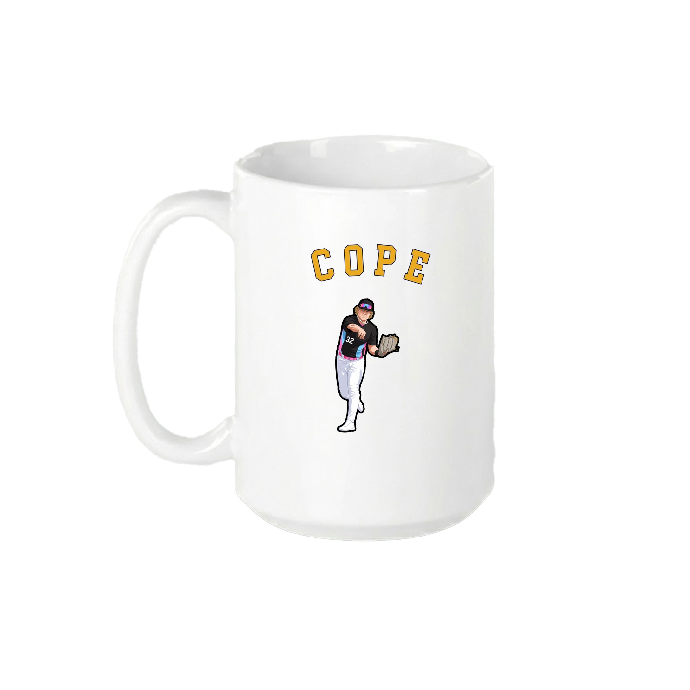 15oz Coffee Mug — Shirsey Arch in White