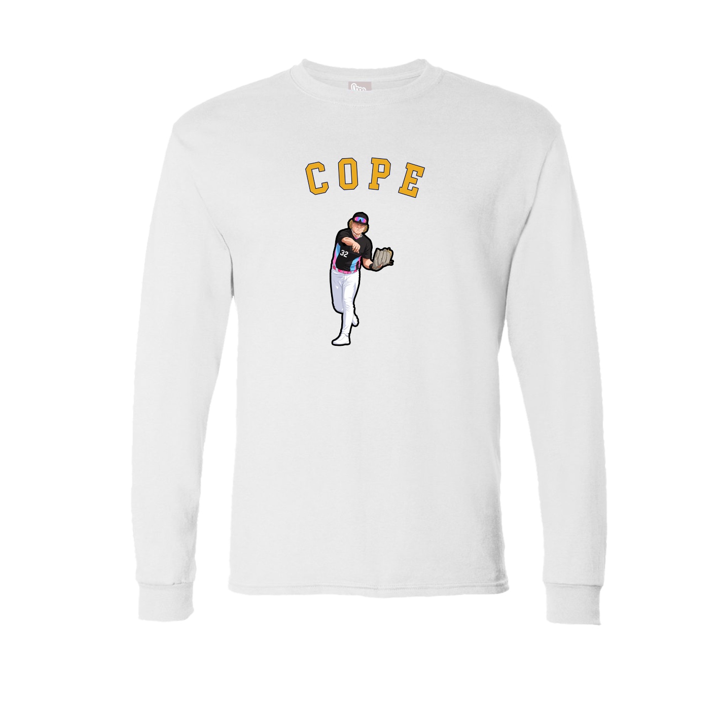 Long Sleeve Tee — Shirsey Arch in White