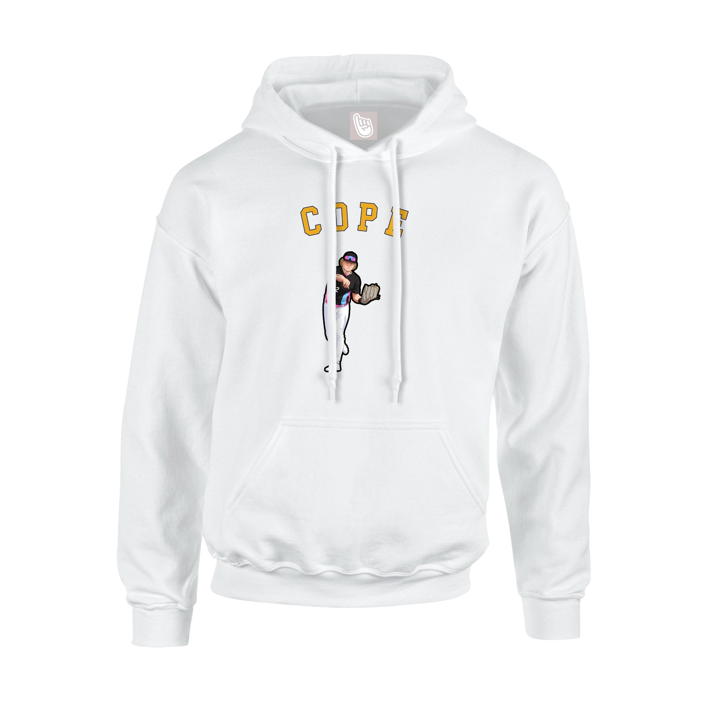 Youth Hoodie — Shirsey Arch in White