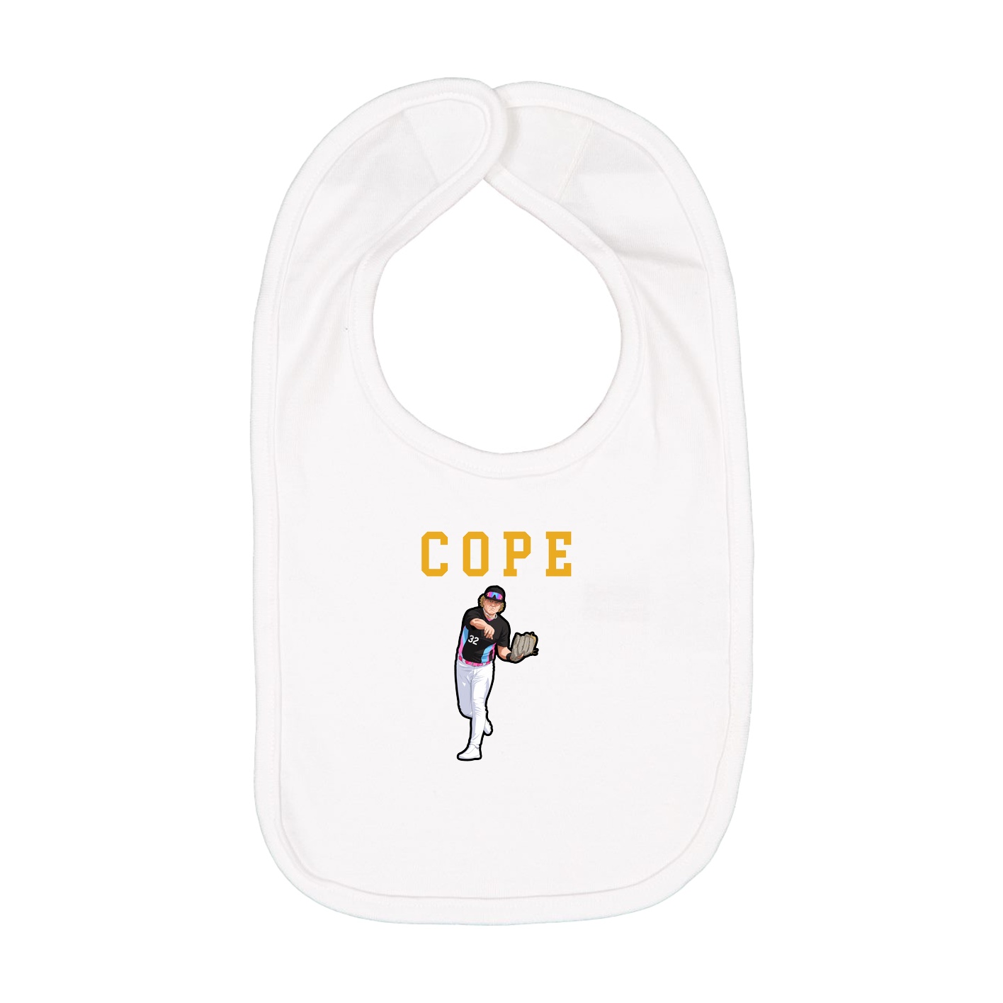 Infant Bib — Shirsey in White