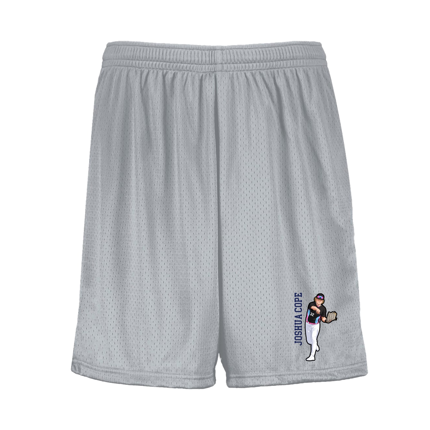 Shorts — Name Vertical in Silver