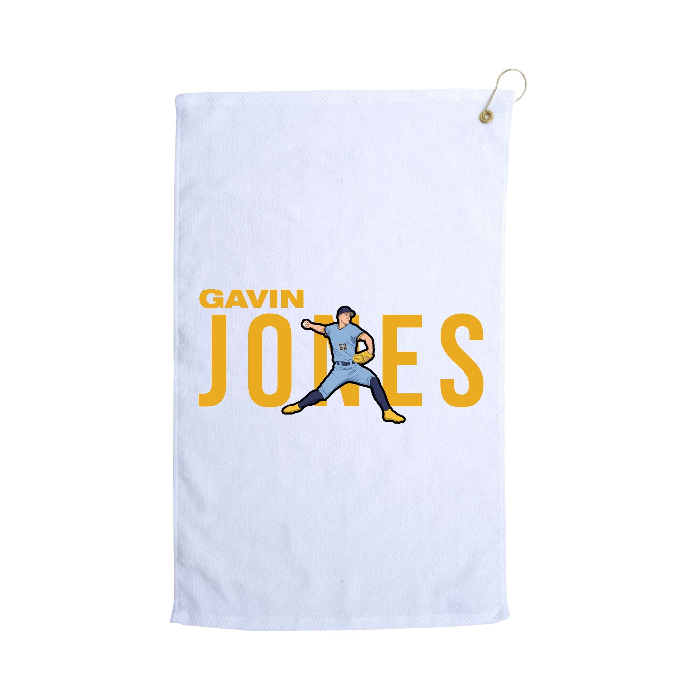 Golf Towel — Player Name in White