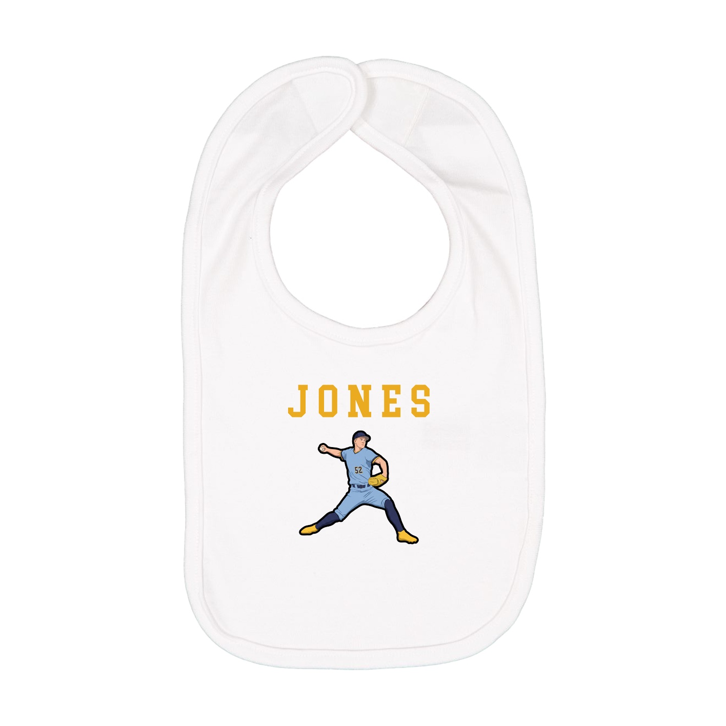 Infant Bib — Shirsey in White