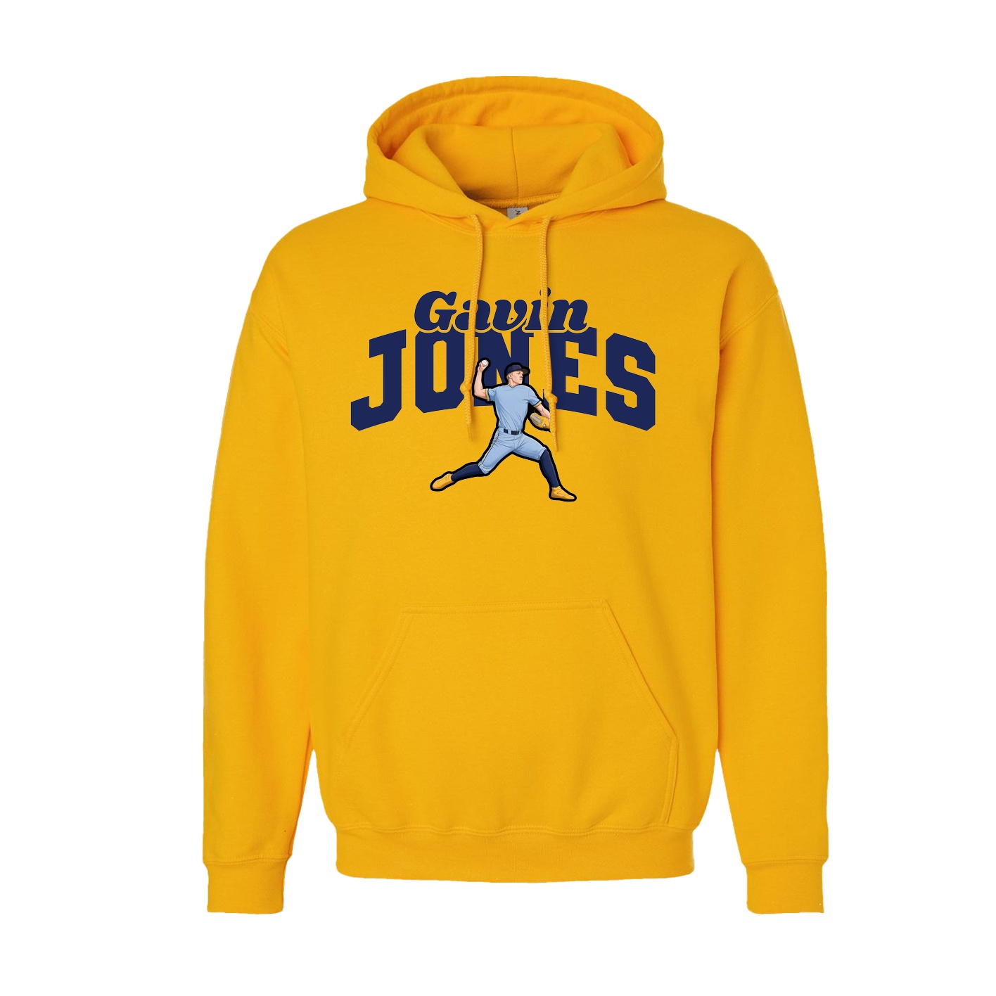 Hoodie — Signature Arch in Gold