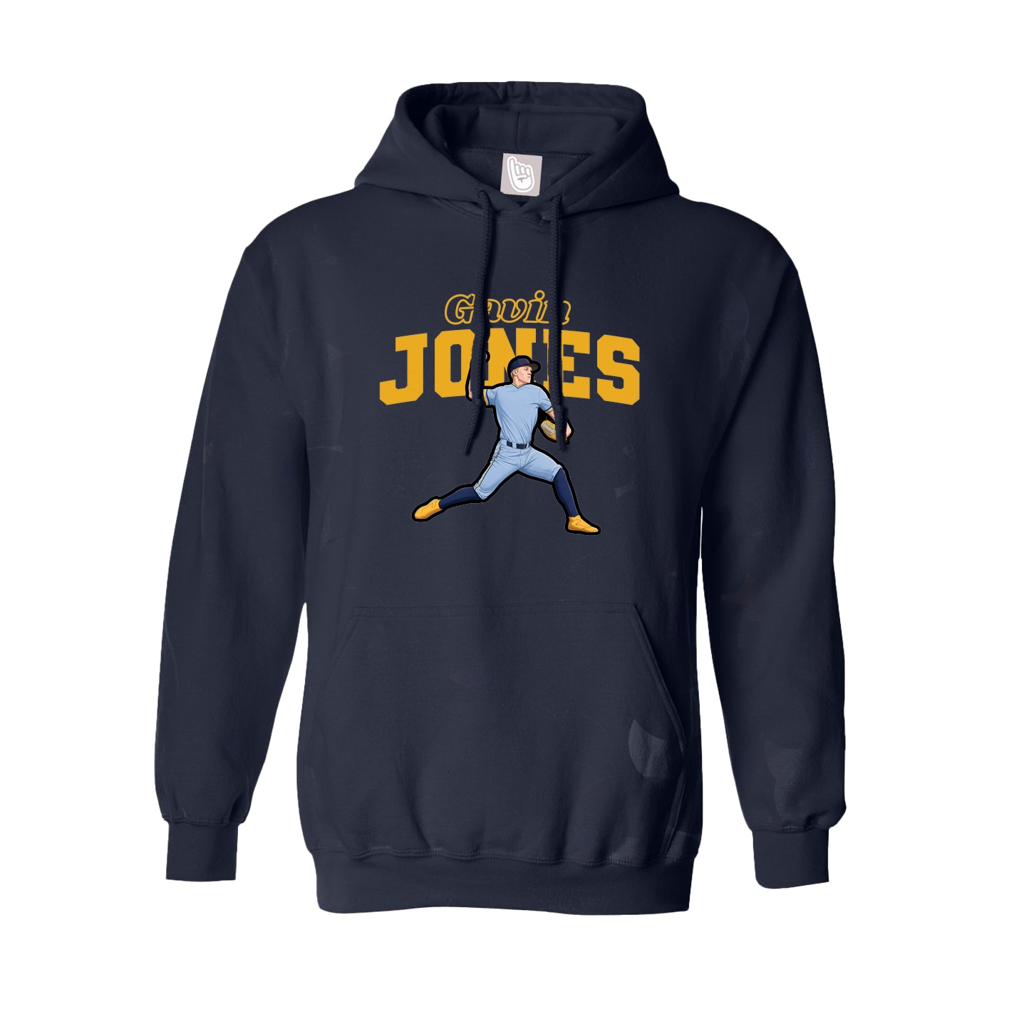 Hoodie — Name Arch in Navy