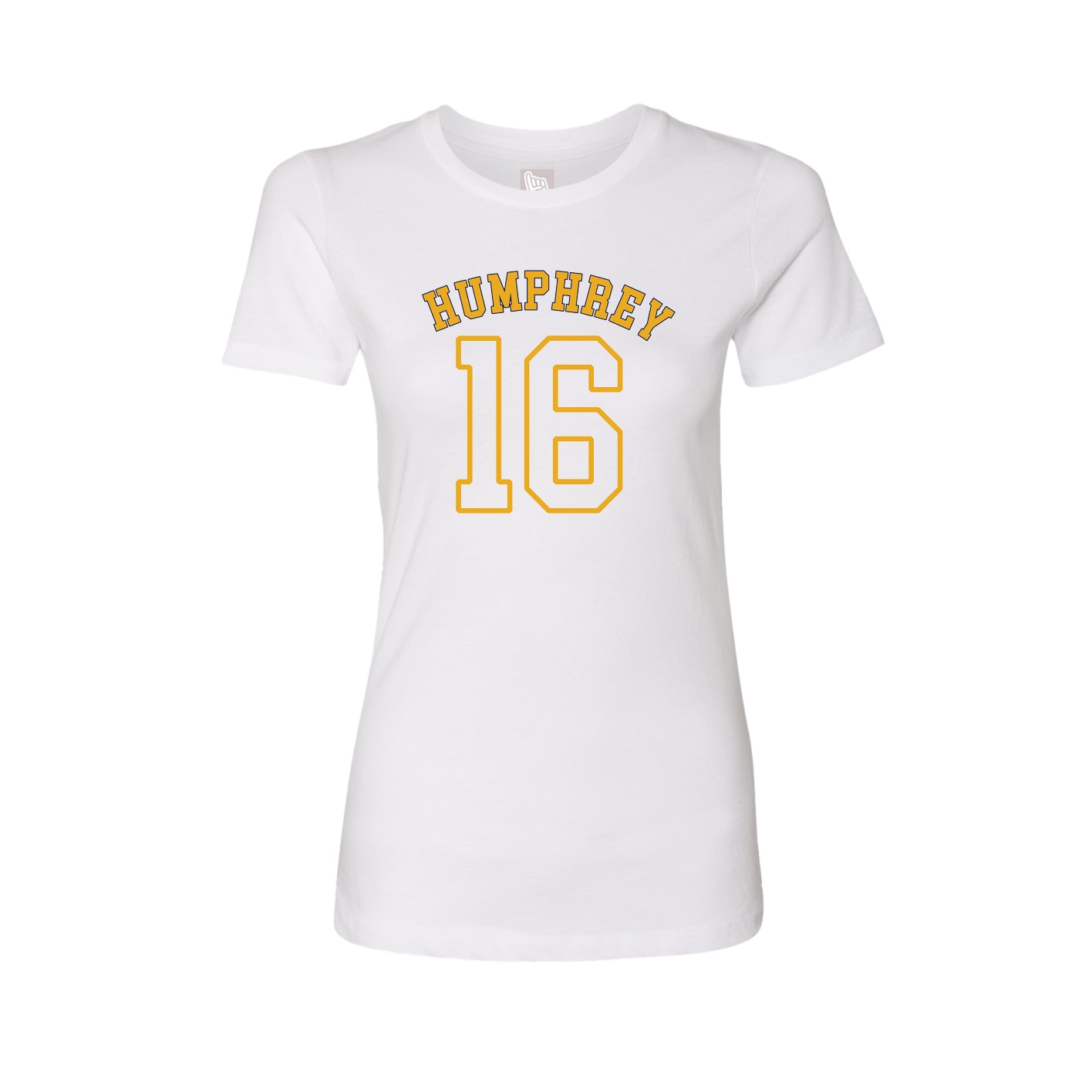 Fitted Women's Tee — Shirsey Arch in White