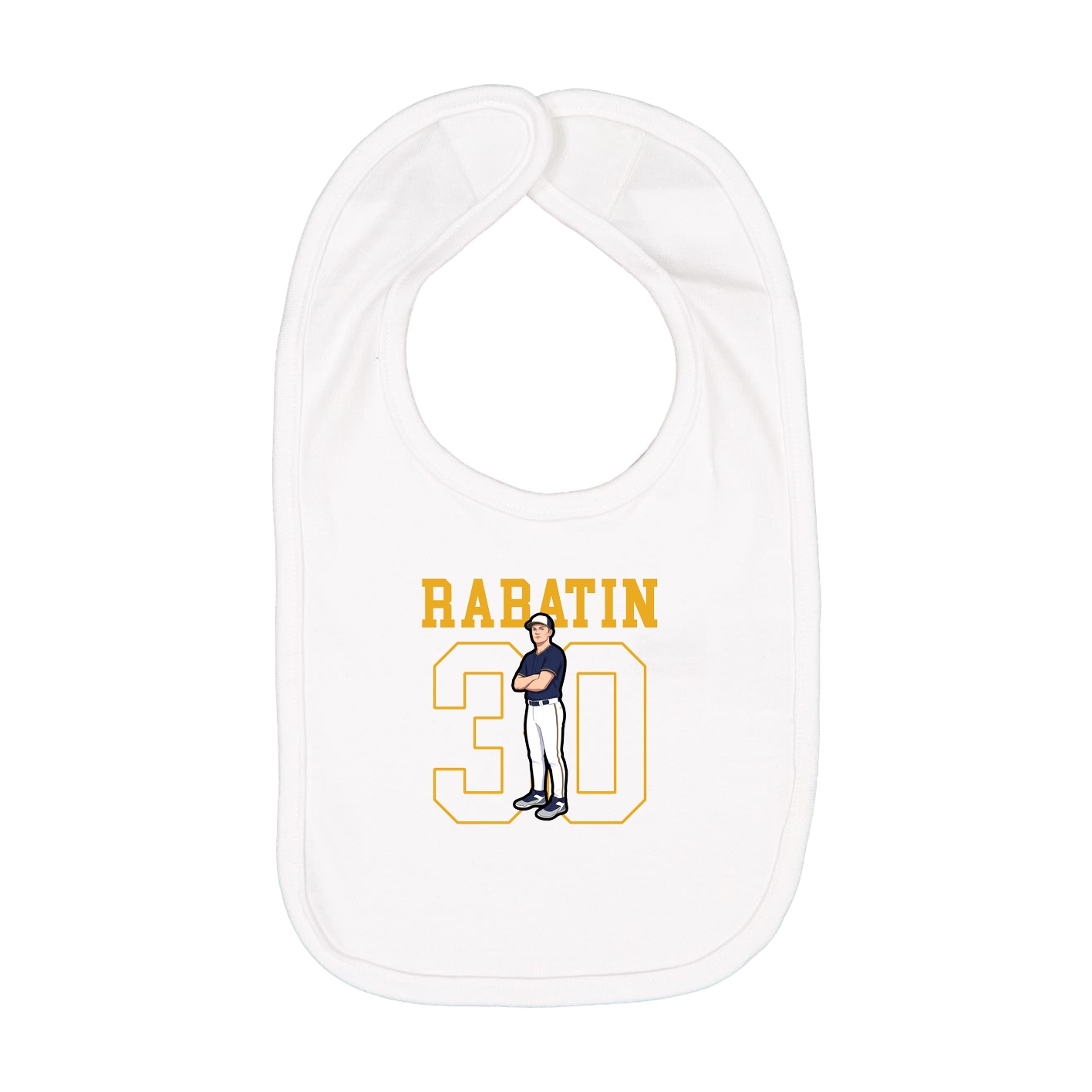 Infant Bib — Shirsey in White