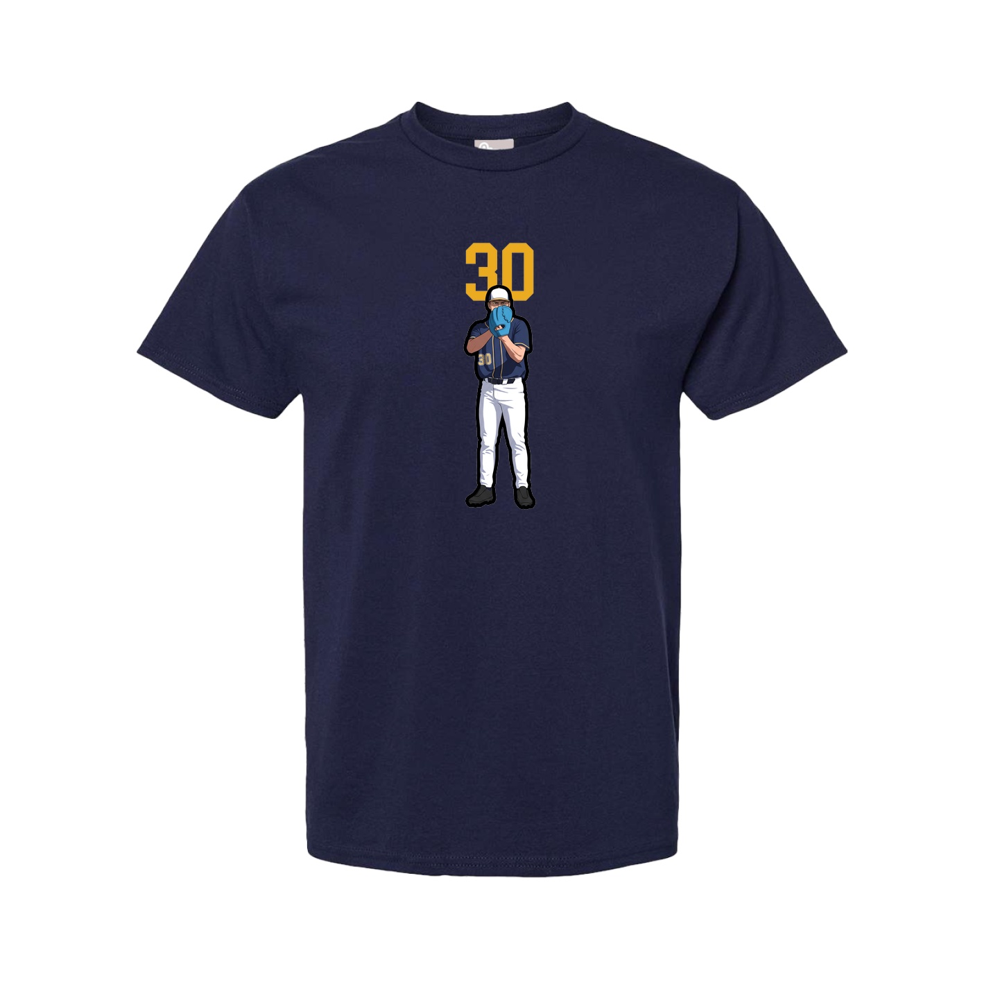 Youth Tee — Number Top in Navy
