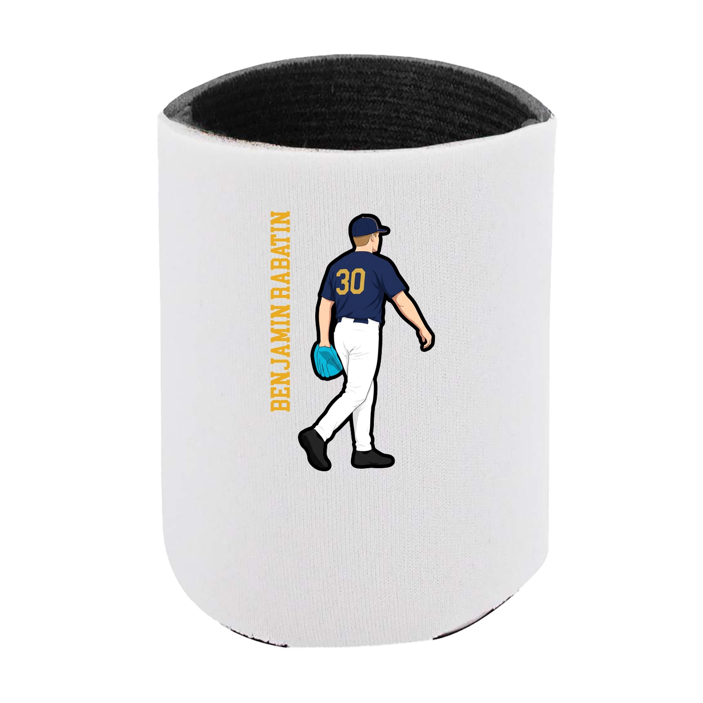 Can Holder — Name Vertical in White