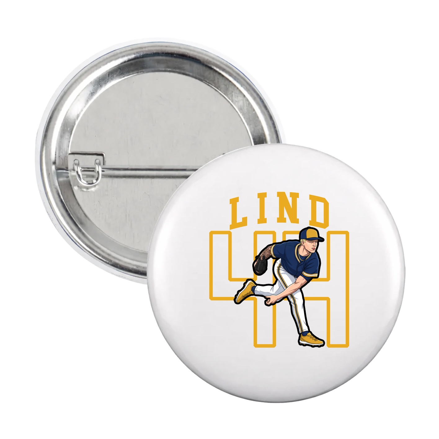 Game Day Button — Shirsey in White