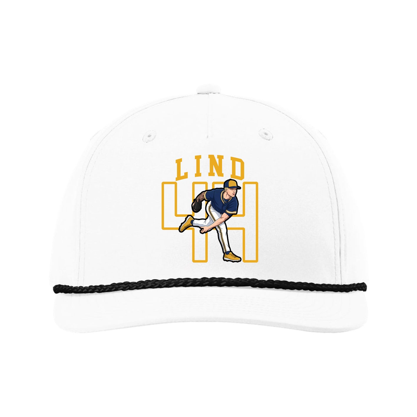 Five-Panel Classic Rope Cap — Shirsey in White