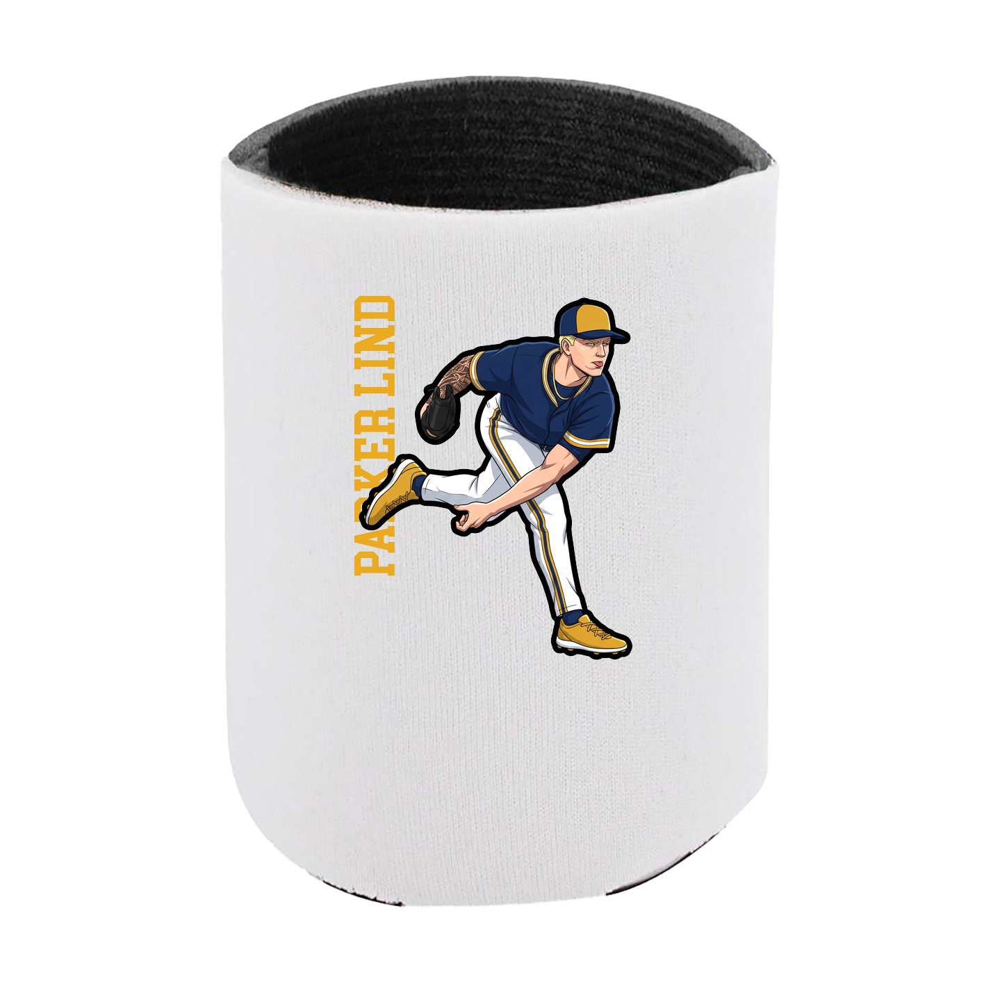 Can Holder — Name Vertical in White
